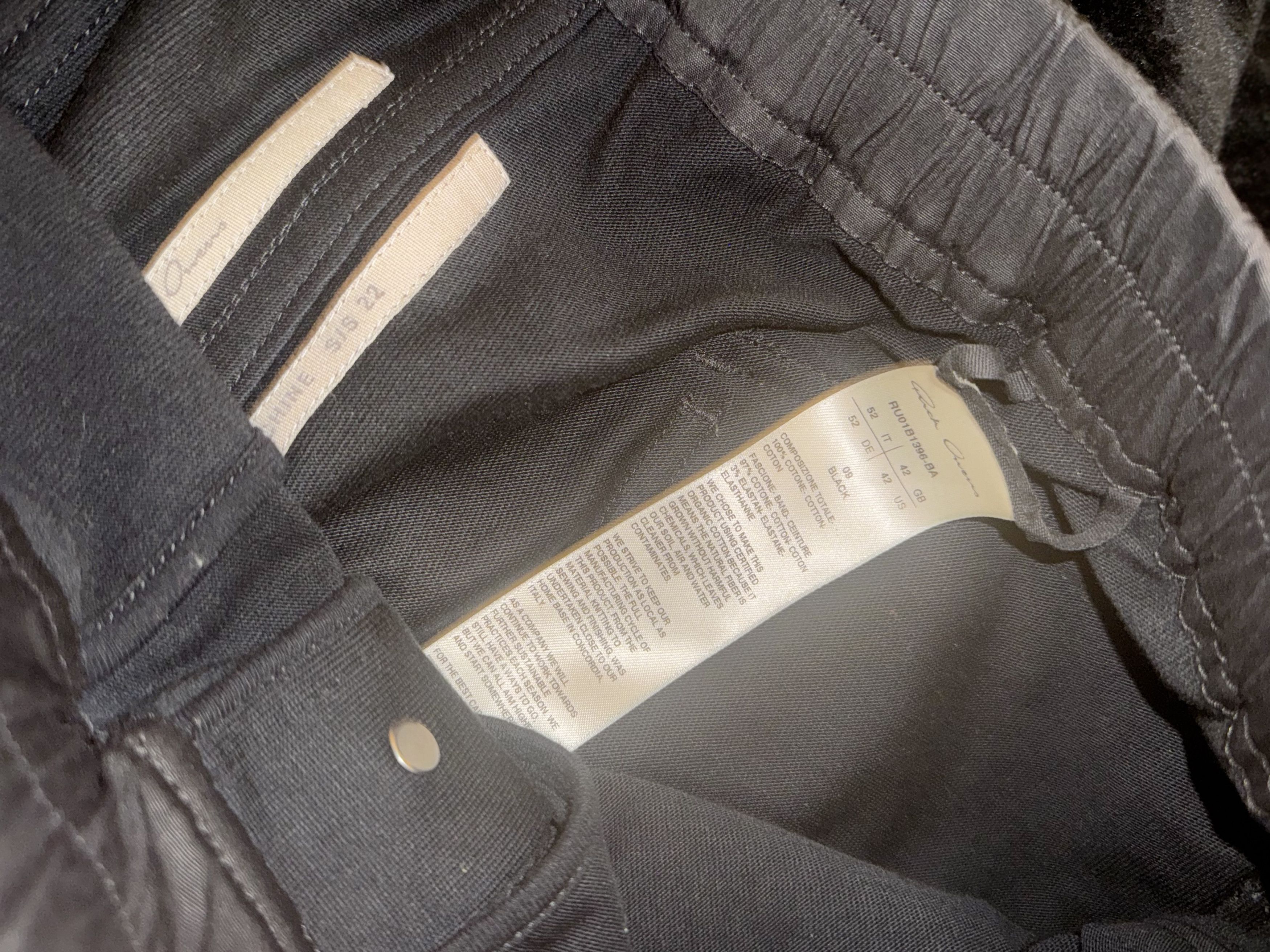 Rick Owens Rick Owens Black Mastodon Cargo jogger pants Size US 36 / EU 52 - 3 Thumbnail