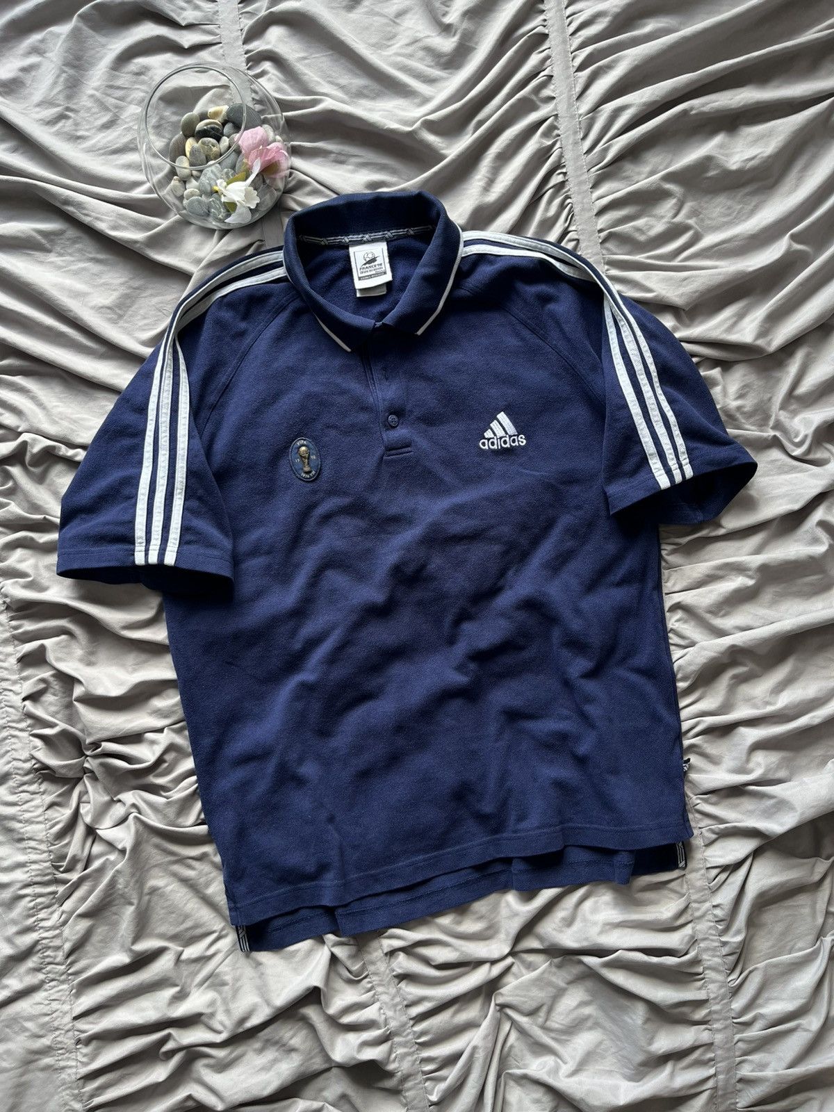 Adidas Vintage Adidas Polo Shirt FIFA World Cup France 1998 Size US L / EU 52-54 / 3 - 2 Thumbnail