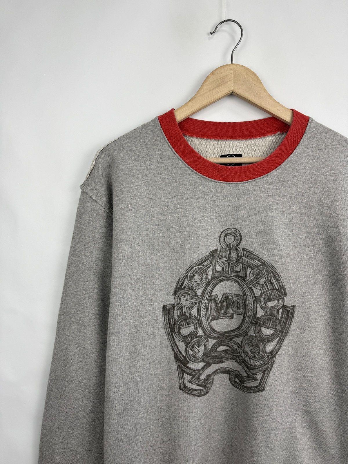 Alexander McQueen 🇮🇹 Y2K Alexander McQueen MCQ Chain Logo Sweatshirt Rare Retro Size US L / EU 52-54 / 3 - 3 Thumbnail