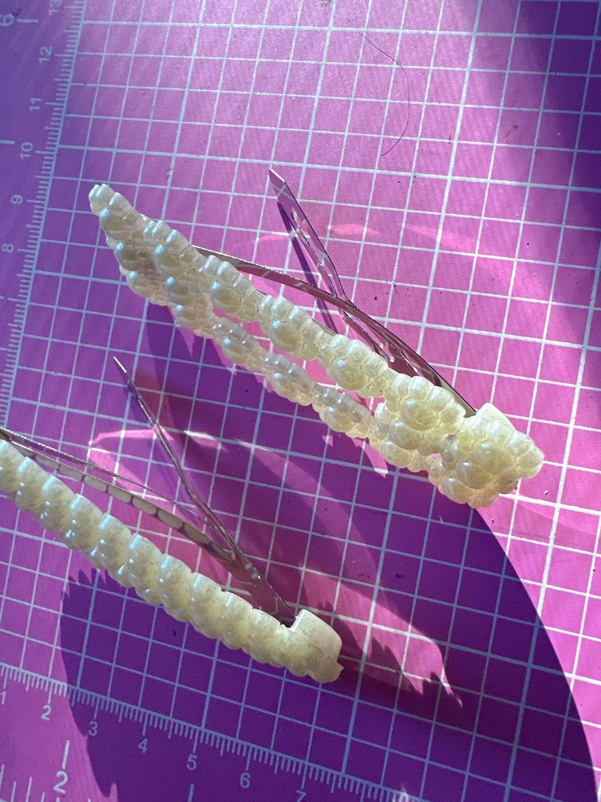 Guess Guess 4 pc hair clips white beads paved tie bow butterfly Size ONE SIZE - 8 Thumbnail