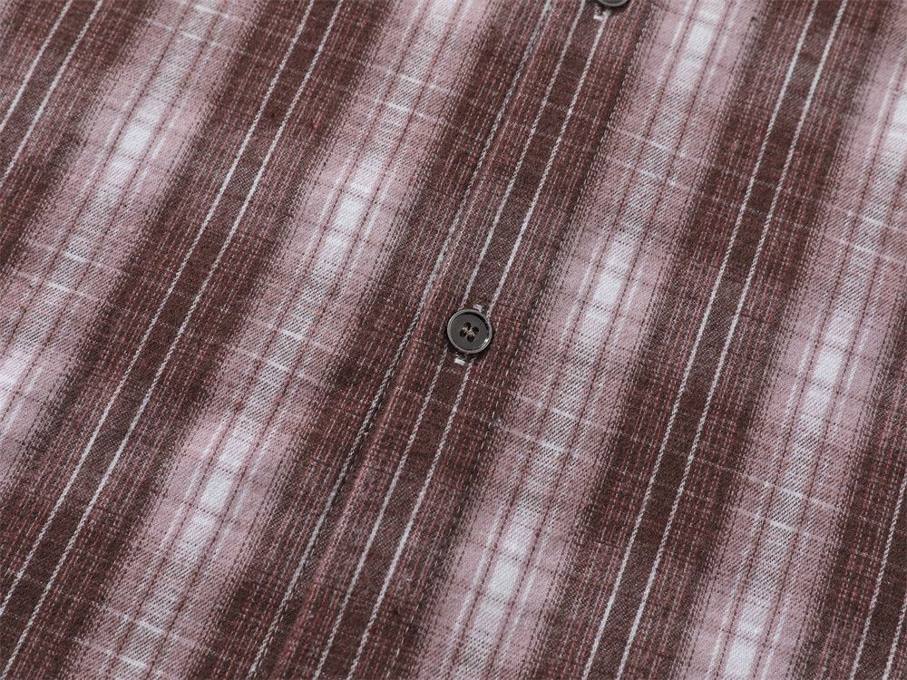 Vintage Men's retro letter beaded loose casual plaid shirt y2k Size US M / EU 48-50 / 2 - 4 Thumbnail