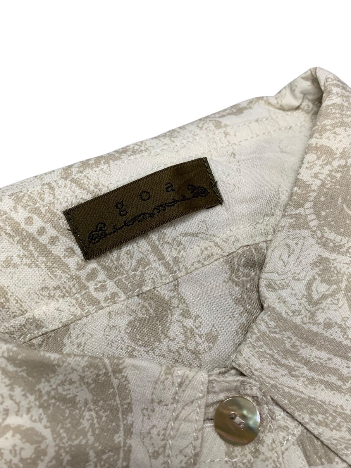 GOA Japanese GOA Y2k slim fit full print linen shirt Size US M / EU 48-50 / 2 - 5 Thumbnail