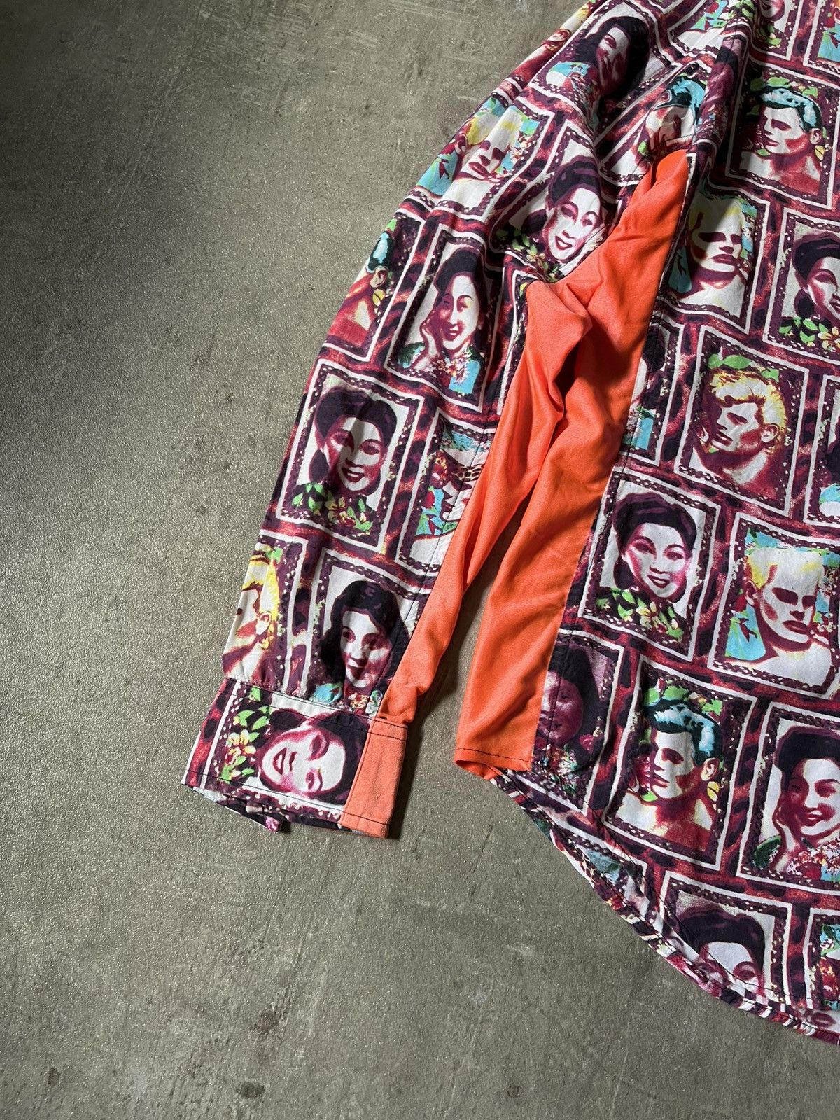 Jean Paul Gaultier Vintage Jean Paul Gaultier Portraits button up shirt rare Size US L / EU 52-54 / 3 - 5 Thumbnail
