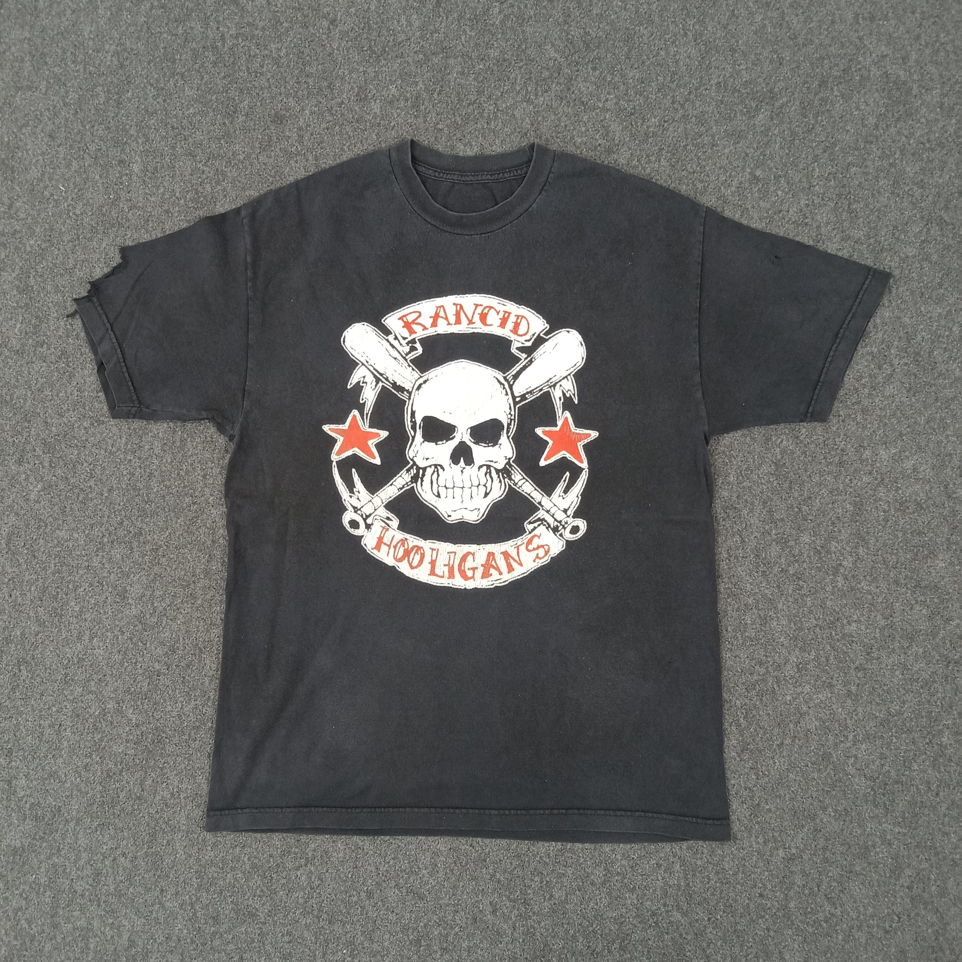Band Tees Rancid Punk Rock Band Hooligans Distressed Tshirt Size US L / EU 52-54 / 3 - 1 Thumbnail