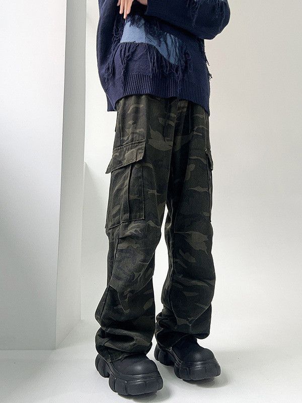 Japanese Brand Retro loose camouflage casual jeans Size US 32 / EU 48 - 4 Thumbnail