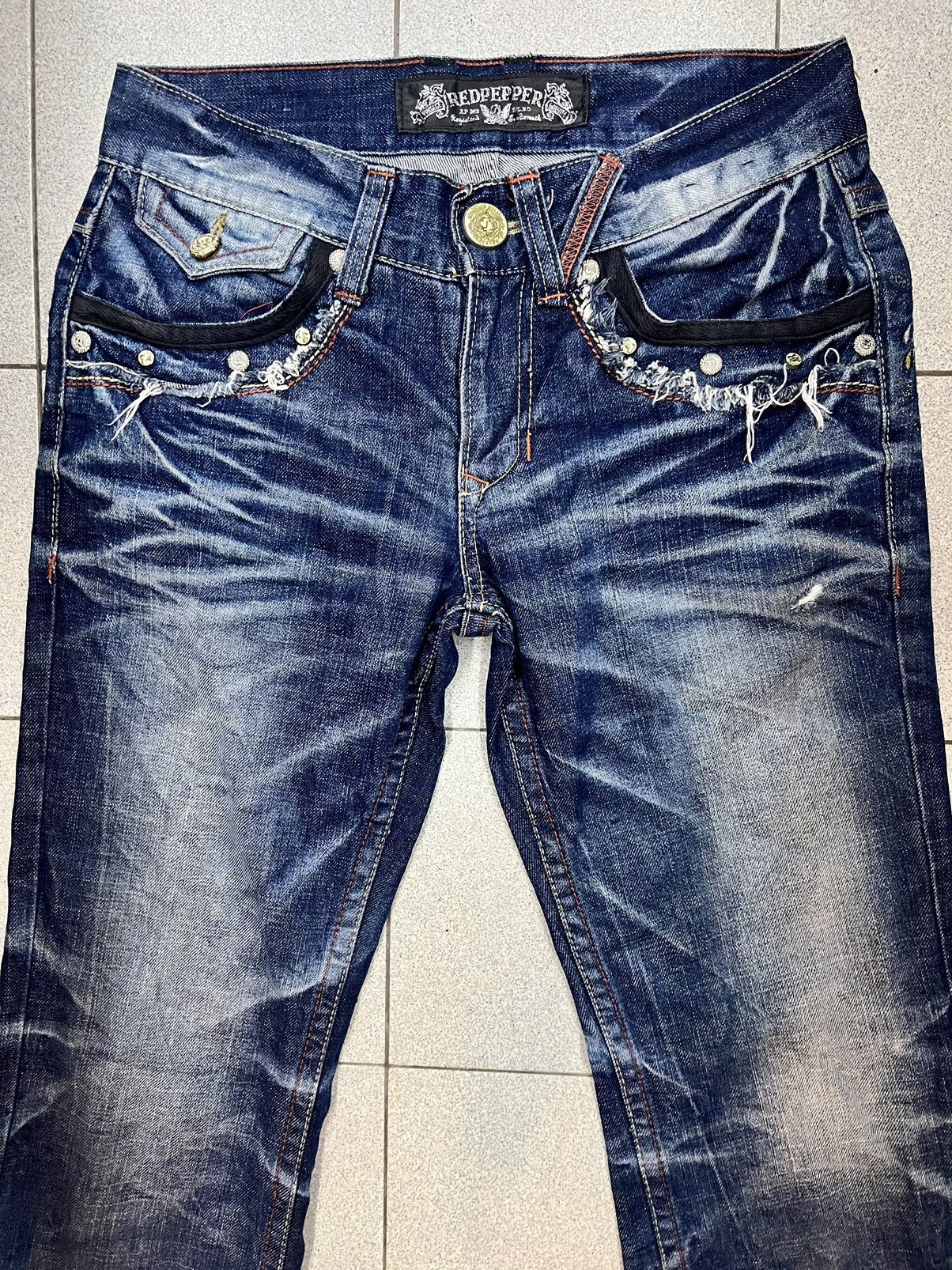 Hysteric Glamour Redpepper Seditionaries Distressed Jeans Size US 32 / EU 48 - 3 Thumbnail