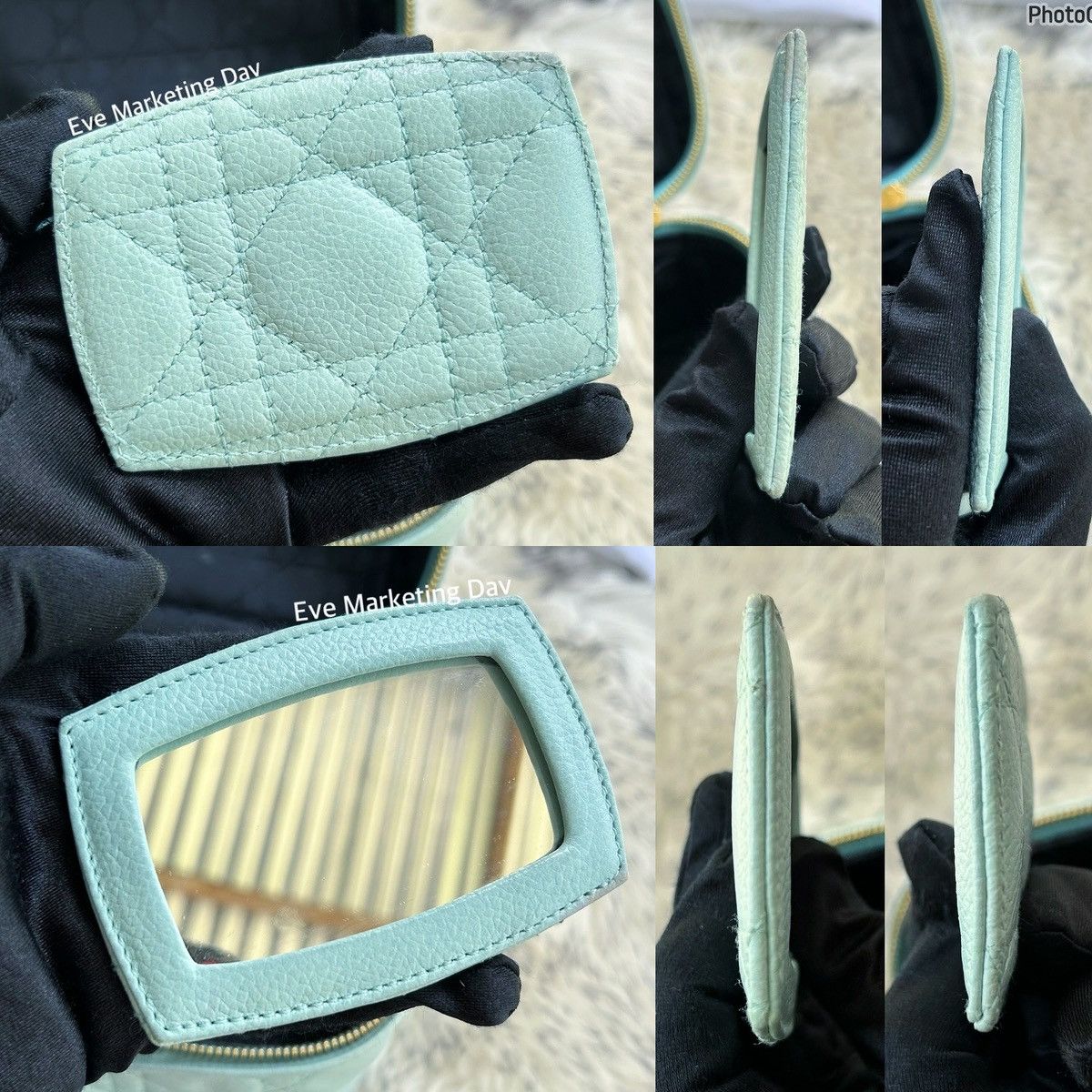 Dior × Vintage Christian Dior Cannage Lady Dior Vanity Lambskin Handbag Size ONE SIZE - 8 Thumbnail