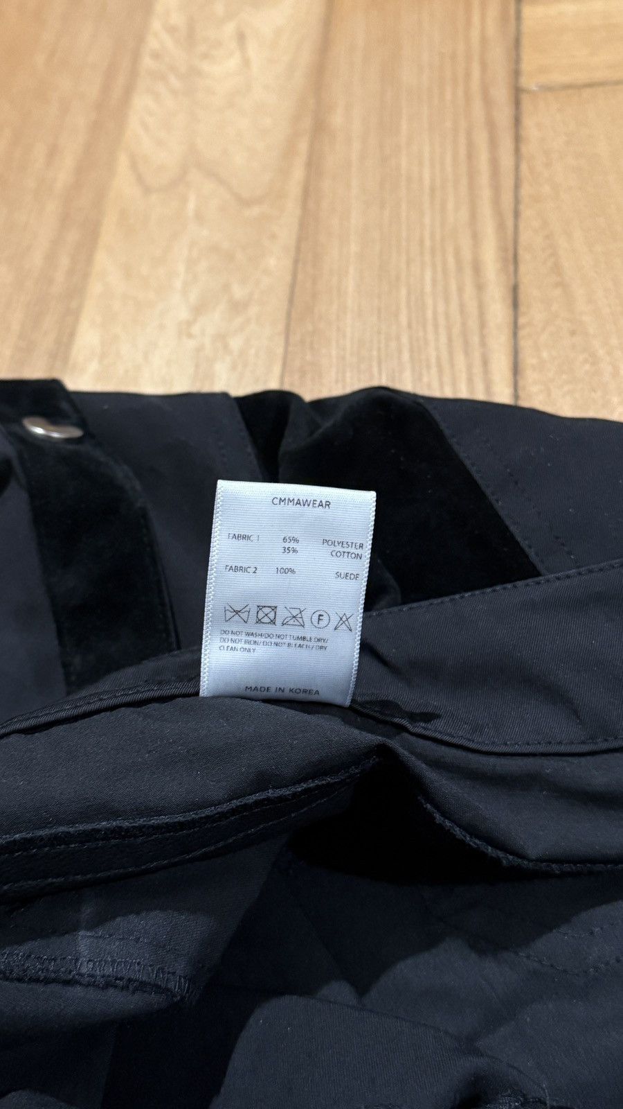 CMMAWEAR CMMAWEAR Black Snapped Hem Cargo Pants Size US 36 / EU 52 - 9 Thumbnail