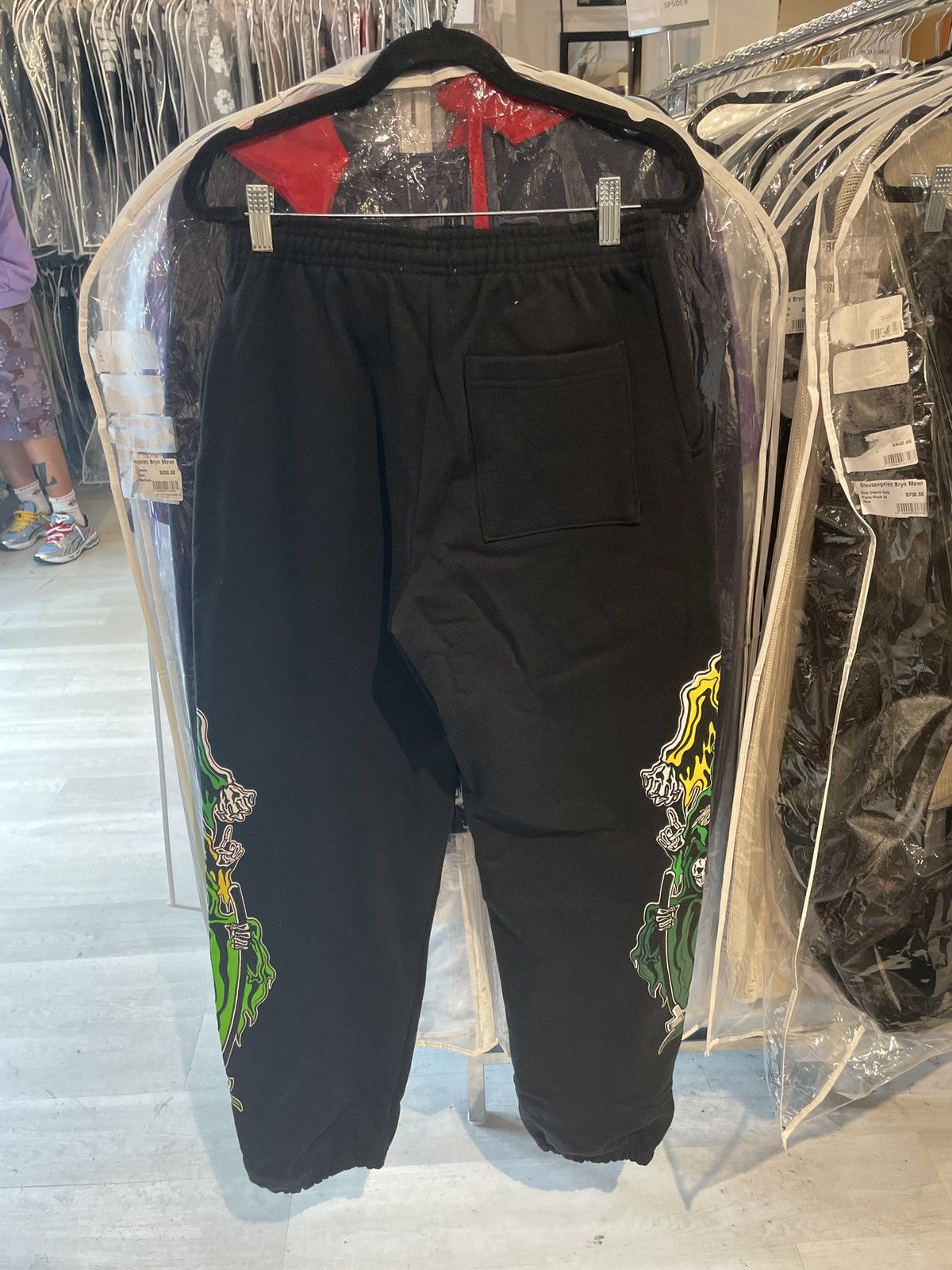 Warren Lotas Warren Lotas 3 Reapers Sweatpants Black Green Yellow Size US 32 / EU 48 - 2 Thumbnail
