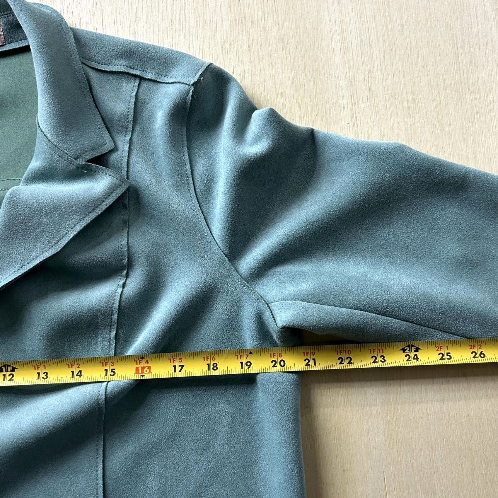 Vintage VINTAGE Philosophy Republic Clothing Coat Womens Medium Green Open Front Mid-Length Size M / US 6-8 / IT 42-44 - 4 Thumbnail