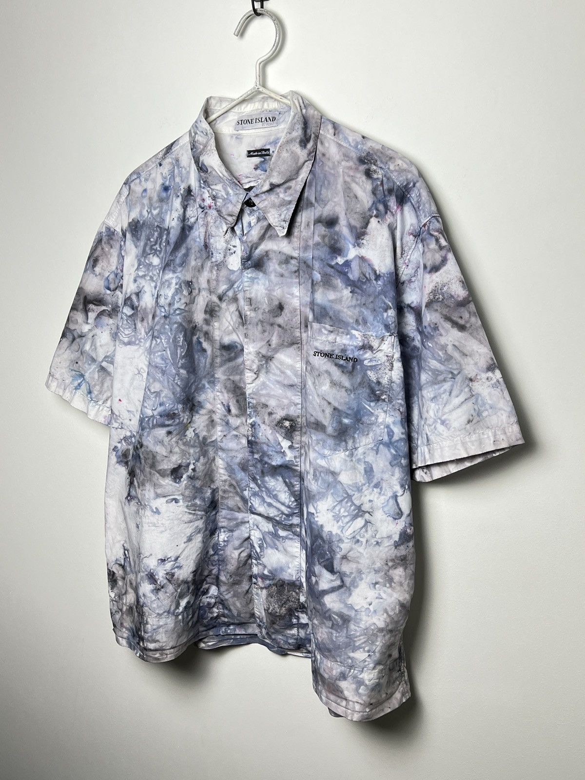 Stone Island stone island ice camo shirt y2k tie dye shirt L-Xl Size US L / EU 52-54 / 3 - 2 Thumbnail