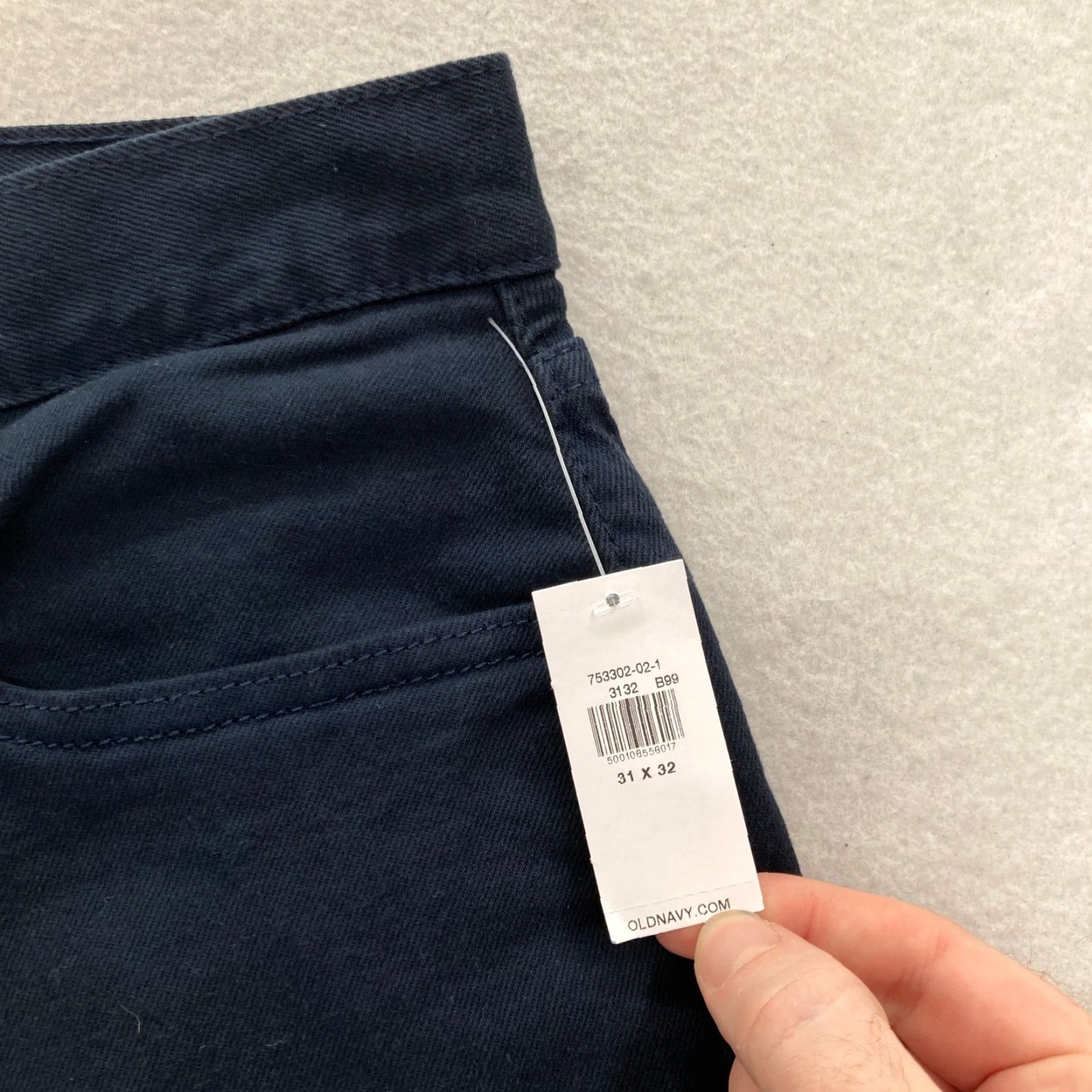 Old Navy Old Navy Athletic Taper 5-Pocket Twill Pants Mens 31x32 Dark Blue Stretch Casual Size US 31 - 4 Thumbnail