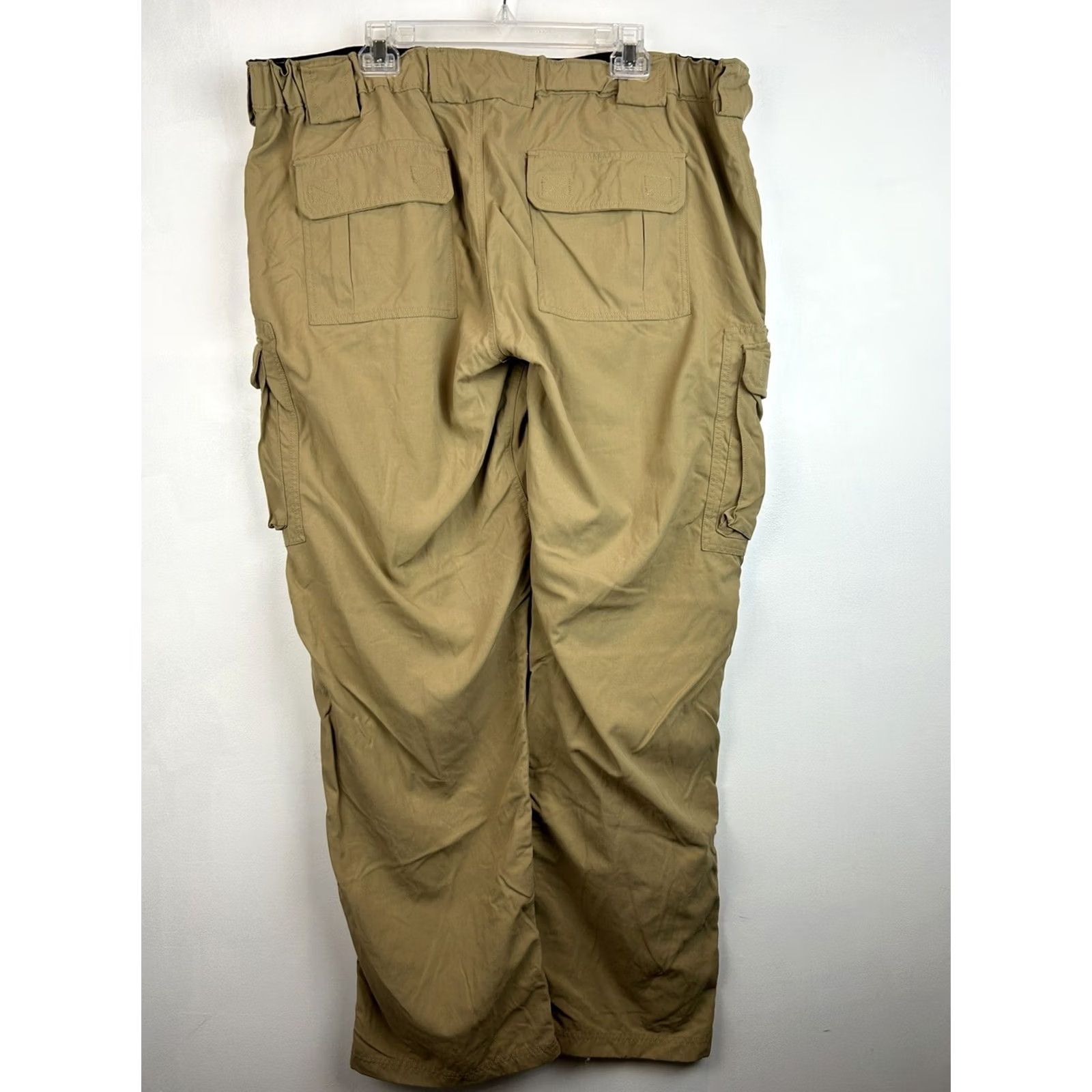 Vintage Duluth Trading Co. Pants Men 2XL Khaki Flat Front Cargo 7 Pockets 42x32 Beige Nylon Polyester Regular Straight User-? Size US 39 - 2 Thumbnail