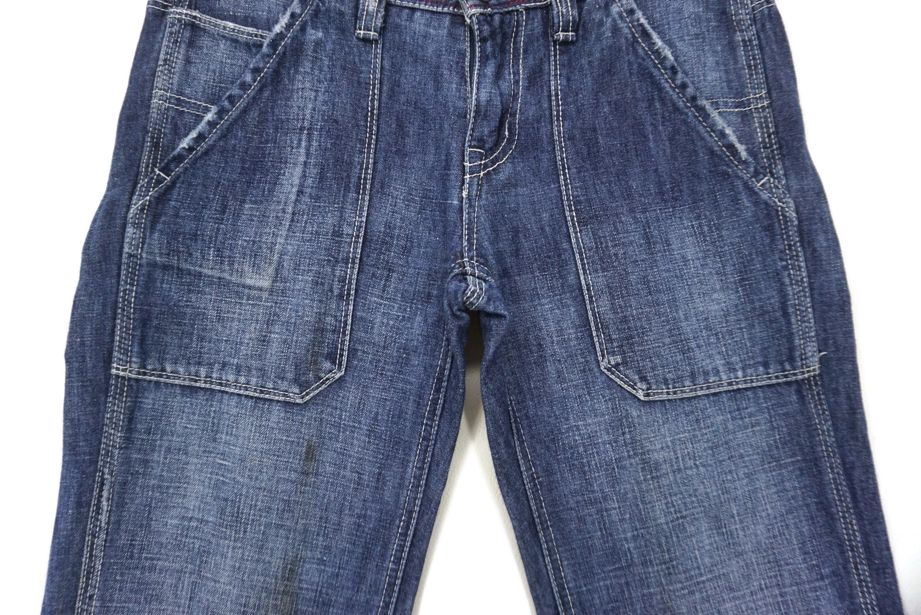 Japanese Brand Back Number Jeans fit W29xL34 Low-Rise Bootcut Baker Denim Size US 28 / EU 44 - 5 Thumbnail