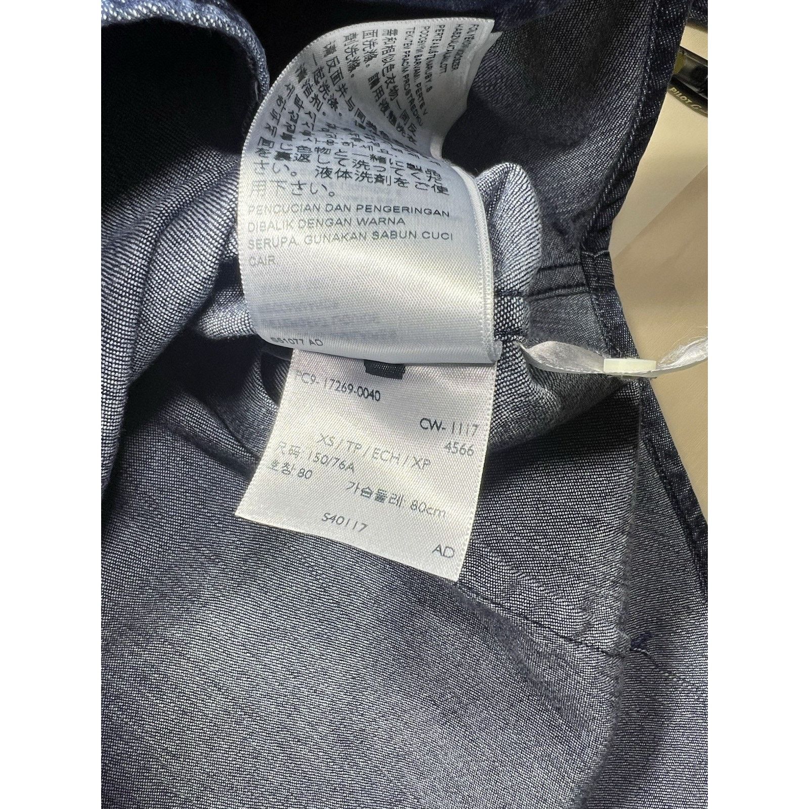 Levi's Levi's Tailored Fit Pearl Snap Blue Denim Western Shirt XS Size XS / US 0-2 / IT 36-38 - 7 Thumbnail