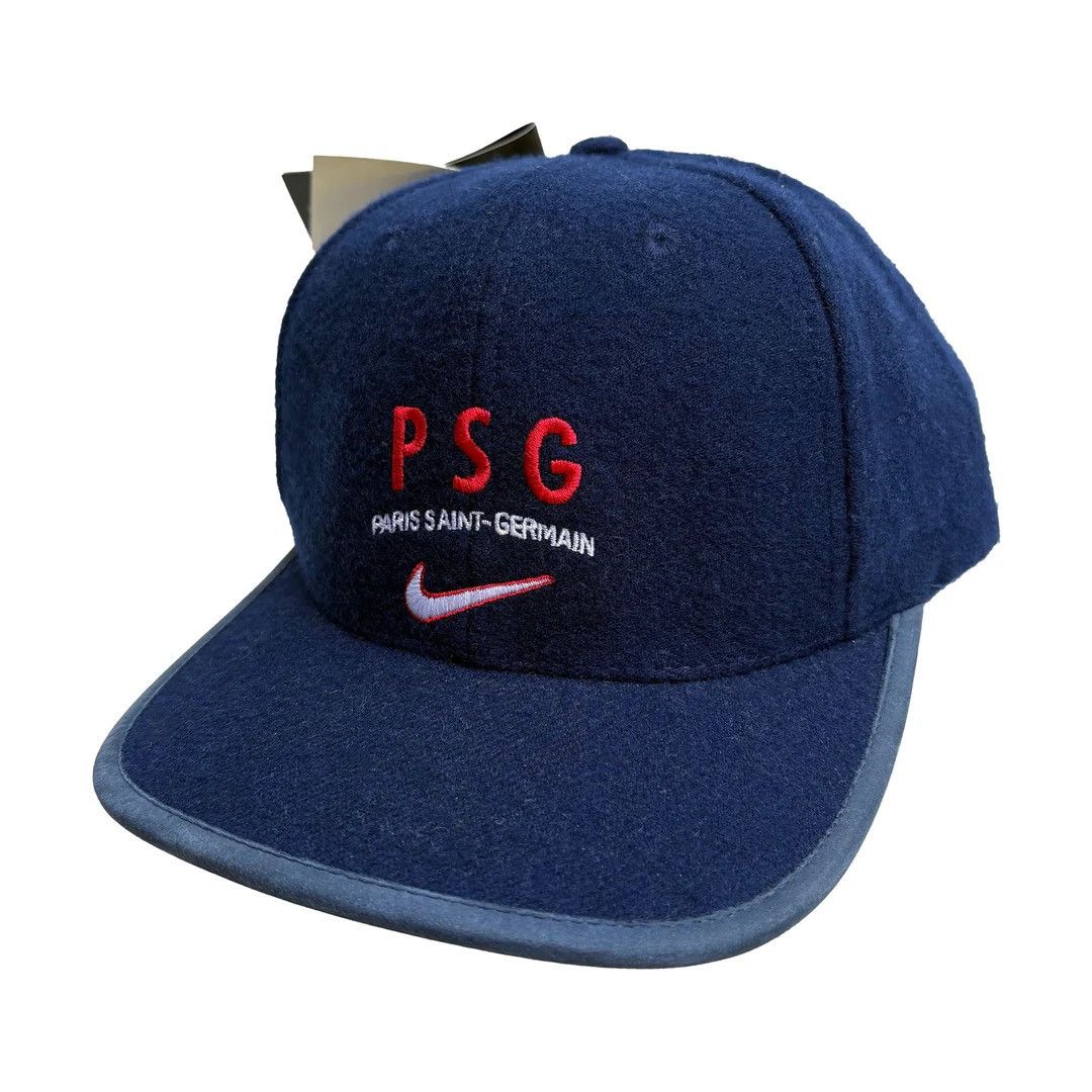 Nike PSG Paris Saint-Germain Nike 1990 98 Vintage NWOT Cap Hat Size ONE SIZE - 1 Thumbnail
