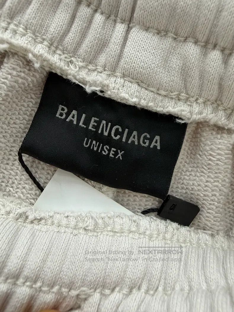 Balenciaga Balenciaga size L Heather Grey Embroidered Shorts Size US 27 - 3 Thumbnail