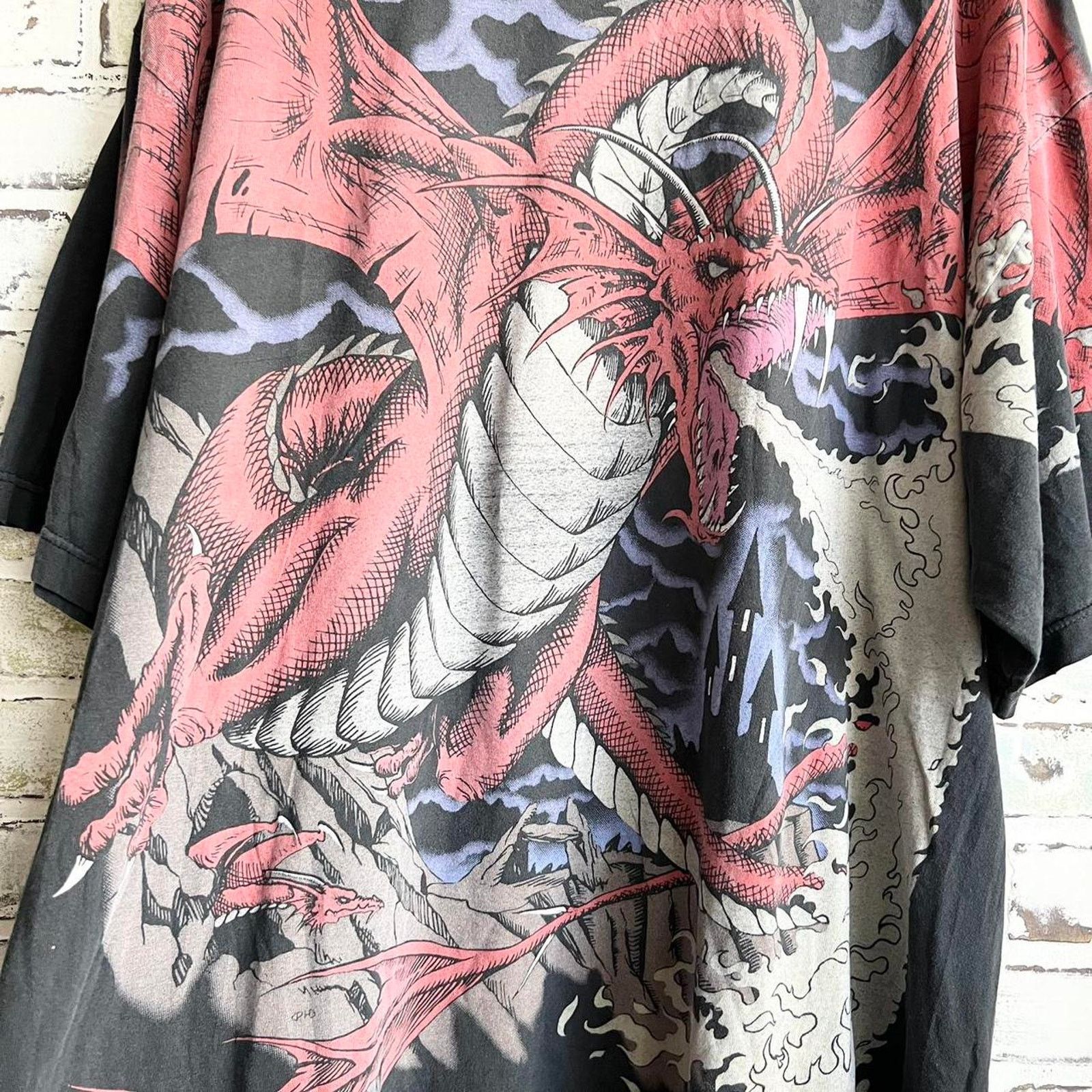 Liquid Blue Rare Vintage Early OG Liquid Blue Test Print Dragon AOP XXL Size US XXL / EU 58 / 5 - 2 Thumbnail