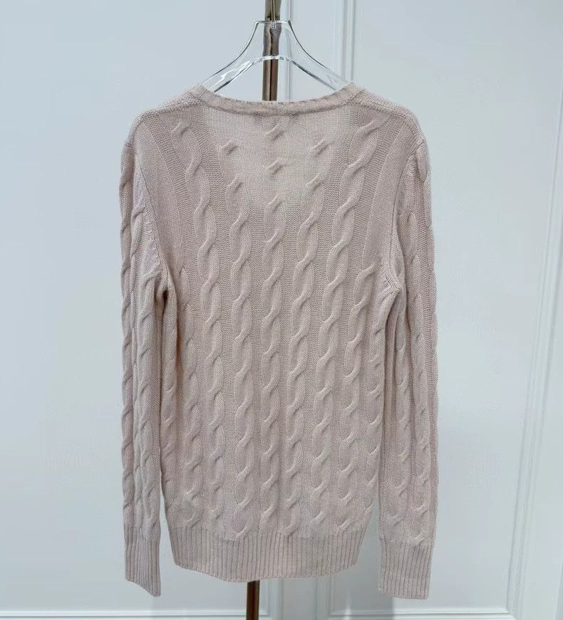 Loro Piana LORO PIANA Pink cashmere pincushion knit sweater Size M / US 6-8 / IT 42-44 - 3 Thumbnail