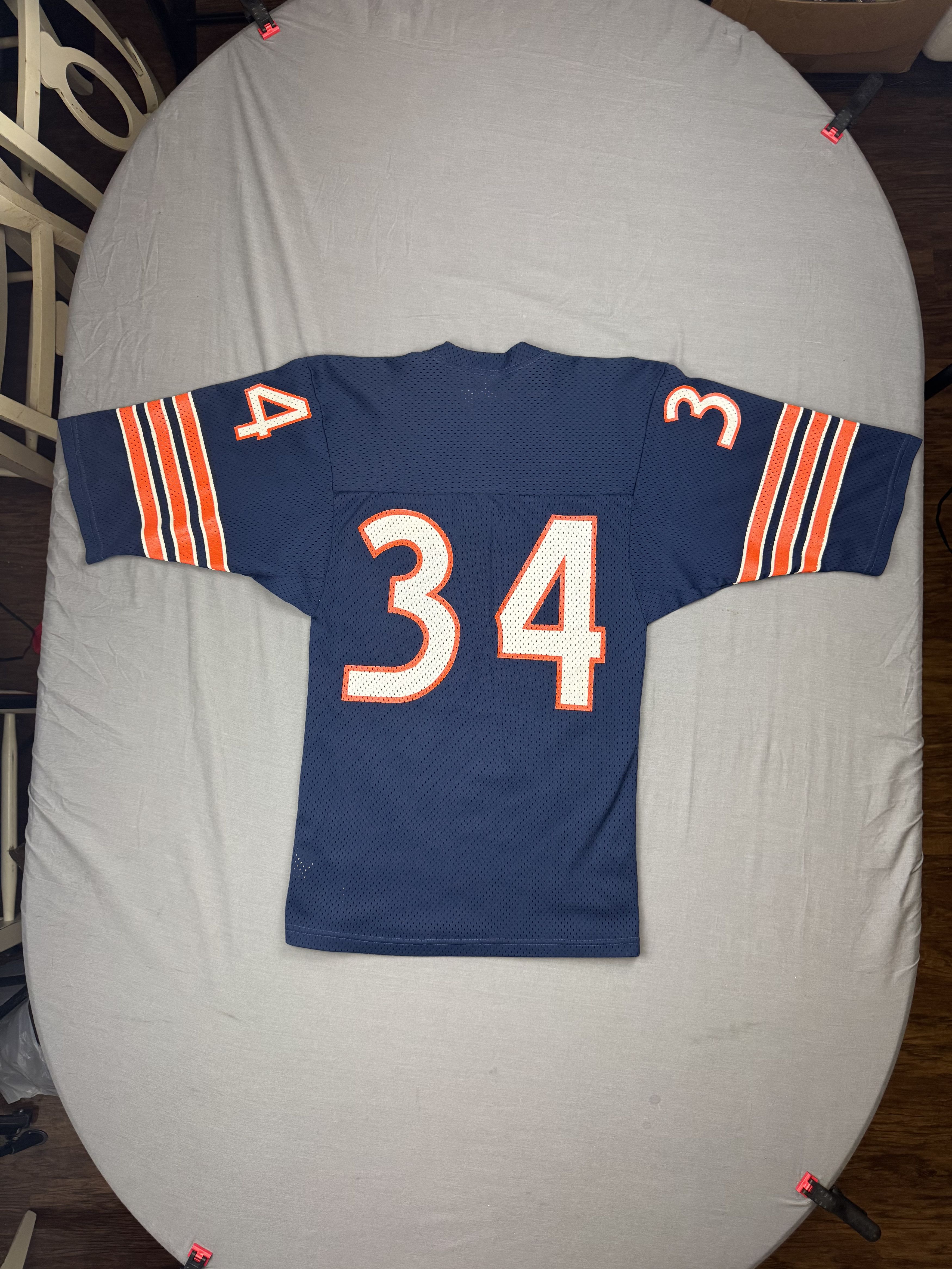 NFL Vtg 80s Walter Payton Chicago Bears Team Jersey Sand Knit Size US S / EU 44-46 / 1 - 7 Thumbnail