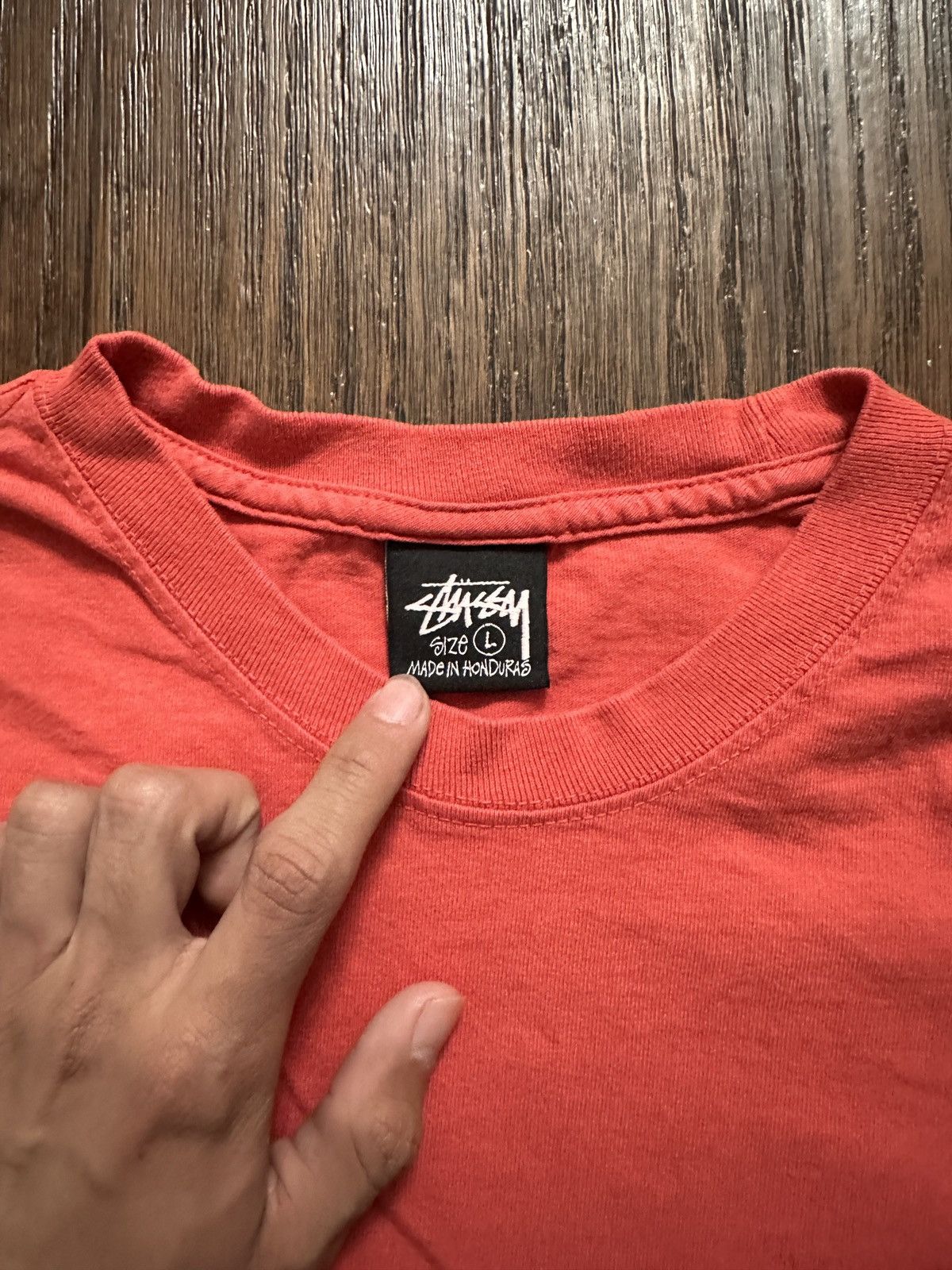 Stussy Red Stussy Basic Logo Tee Size US L / EU 52-54 / 3 - 3 Thumbnail