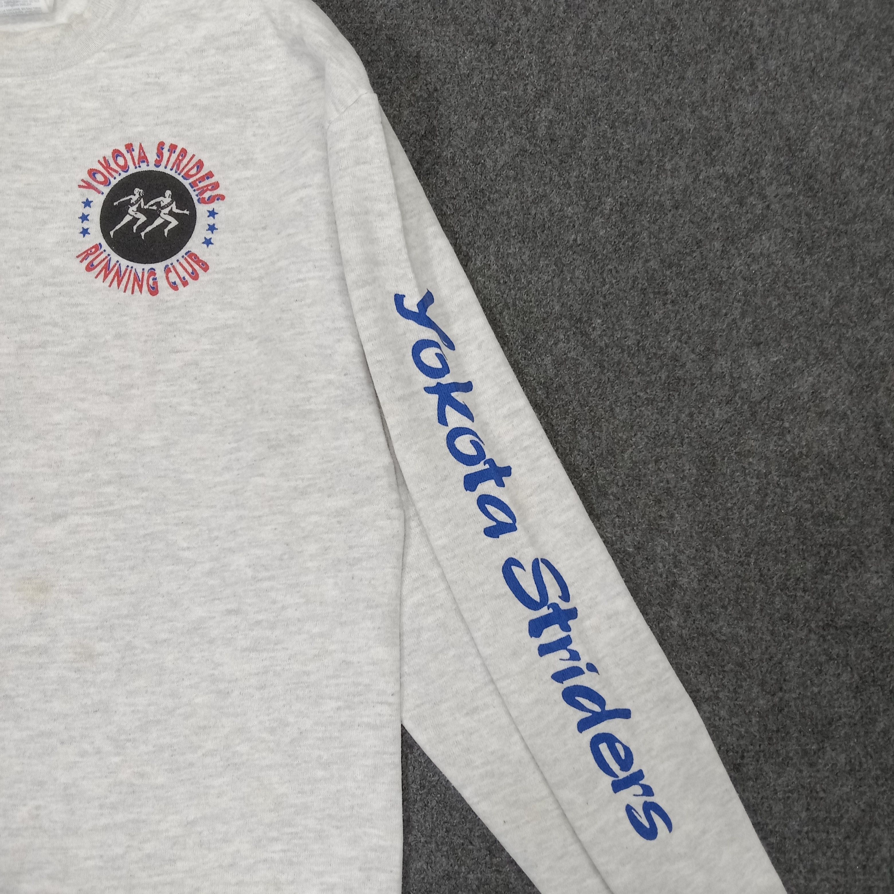 Vintage 90's Yokota Strides Frostbite Footrace Style Sweatshirts Size US S / EU 44-46 / 1 - 7 Thumbnail