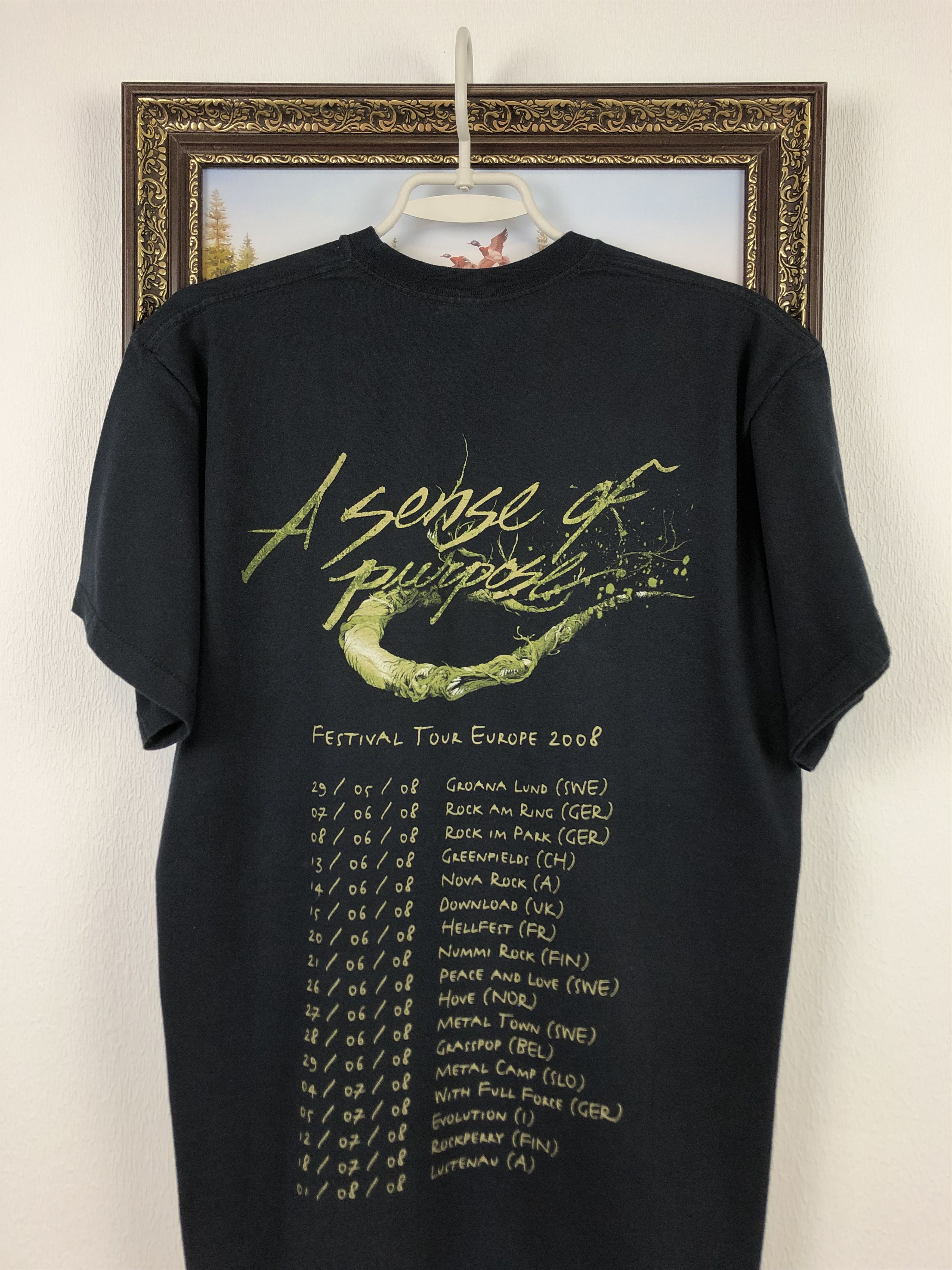 Band Tees In Flames Band Tee Shirt Rare Hype Sense Of Purpose Size US L / EU 52-54 / 3 - 9 Thumbnail