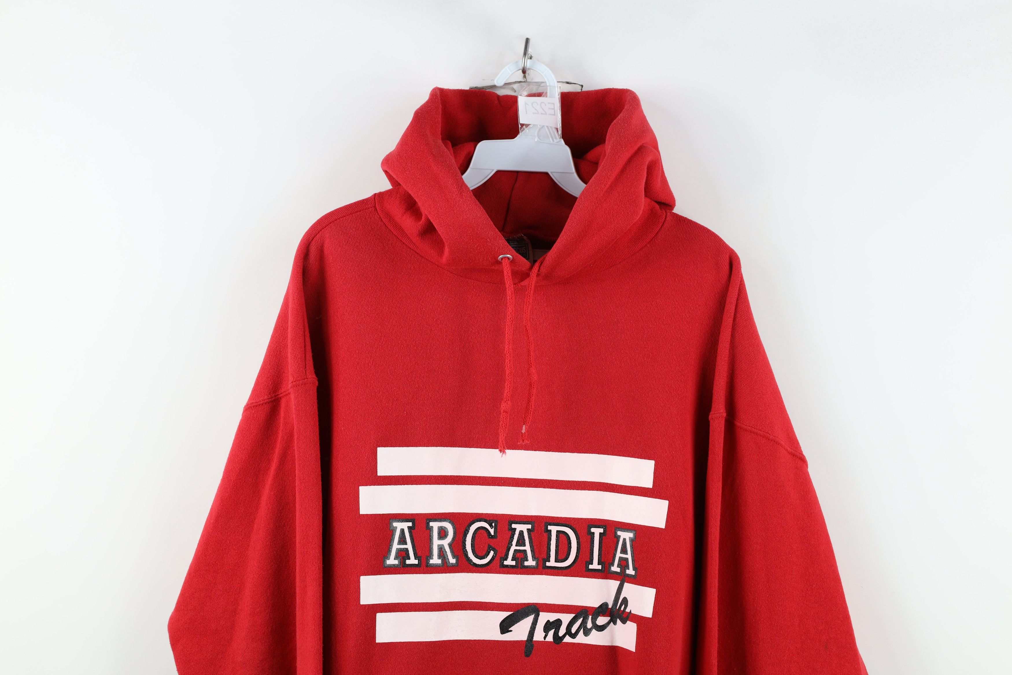 Vintage Vintage 90s Streetwear Track and Field Heavyweight Hoodie Size US L / EU 52-54 / 3 - 2 Thumbnail
