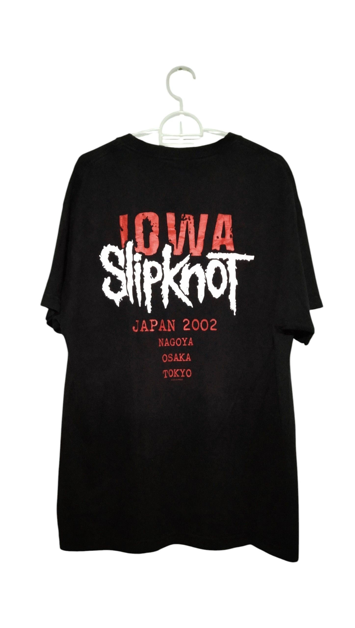 Band Tees Slipknot Japan Tour 2002 Size US L / EU 52-54 / 3 - 8 Thumbnail