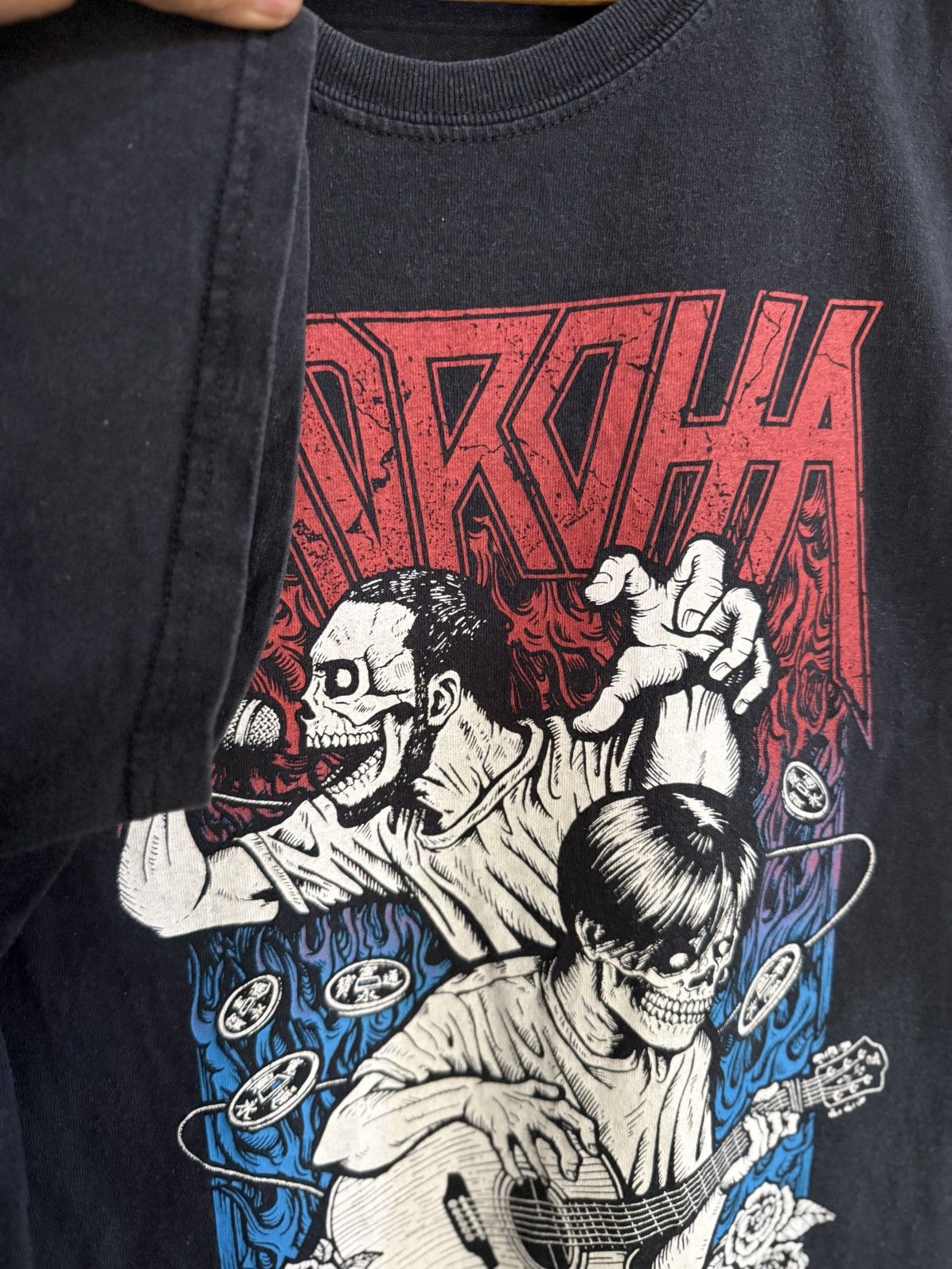 Band Tees Vintage Moroha Yavay Yayva Records Faded Tee Size US XL / EU 56 / 4 - 4 Thumbnail