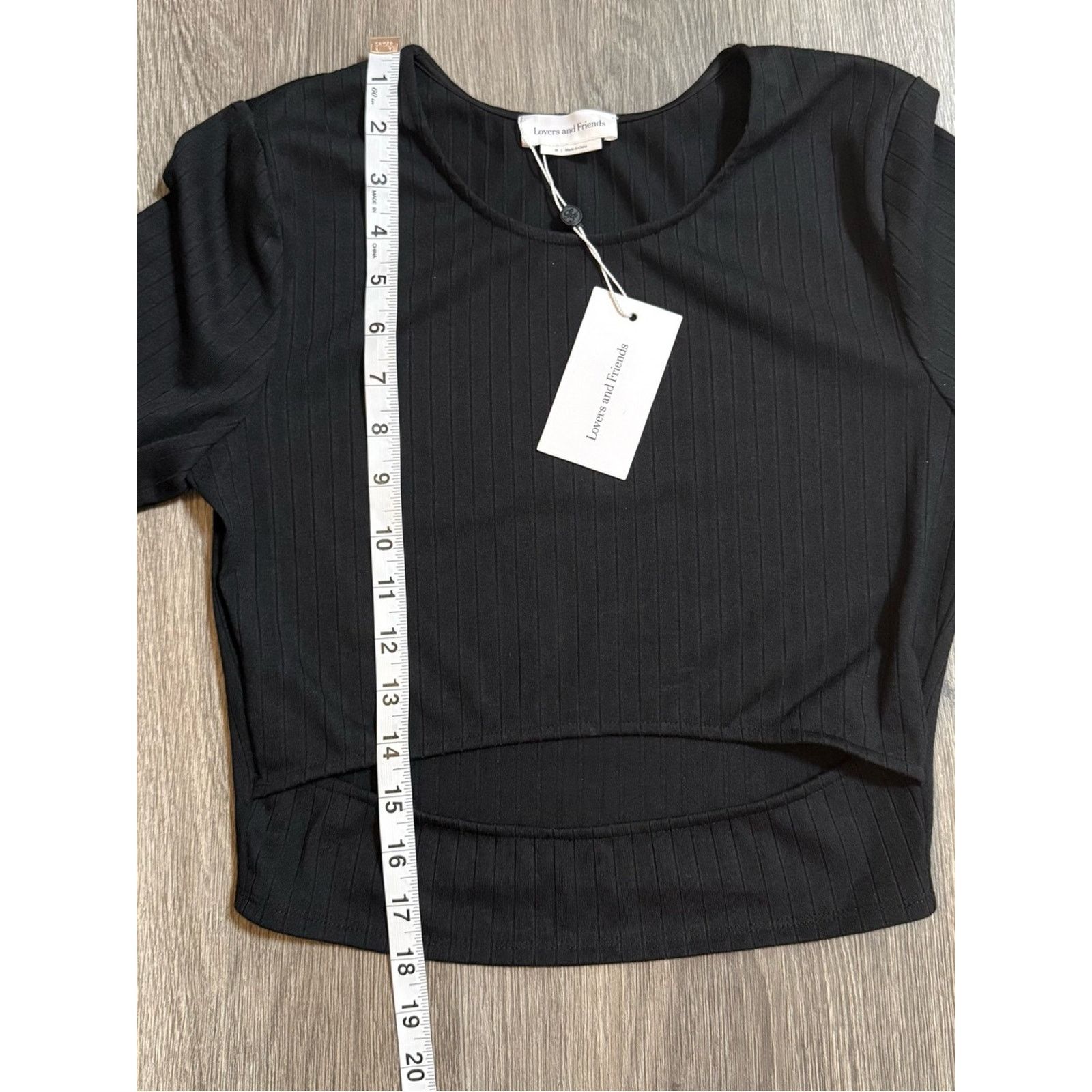 Lovers and Friends Lovers and Friends Clea Crop Top in Black Size Medium NWT Size M / US 6-8 / IT 42-44 - 7 Thumbnail