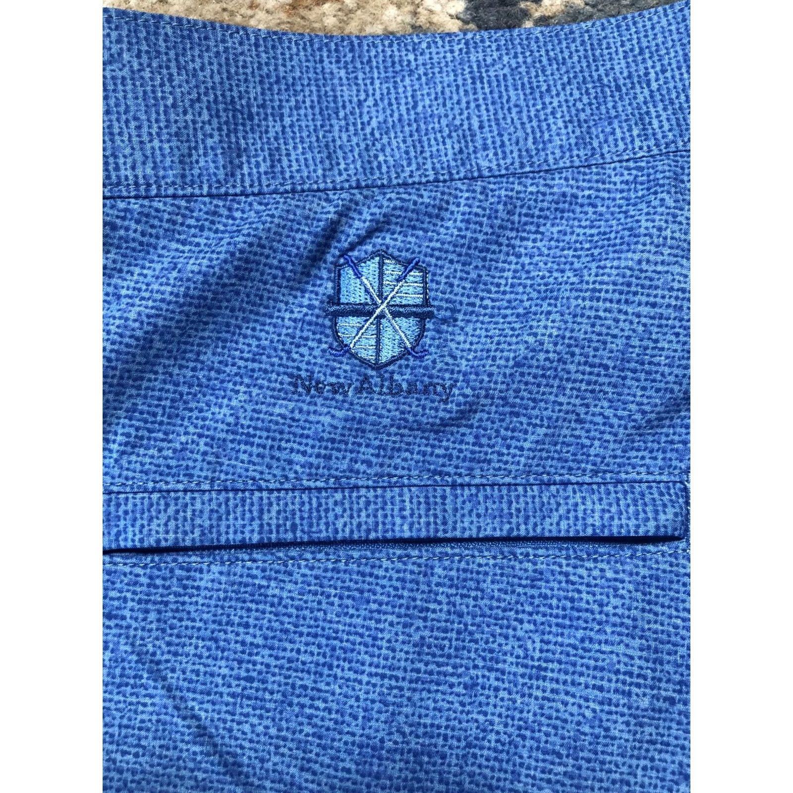 Peter Millar Peter Millar Shorts Mens 36 Blue Geometric Chino 10 Inseam Golf Casual Summer Mens Size US 36 / EU 52 - 7 Thumbnail