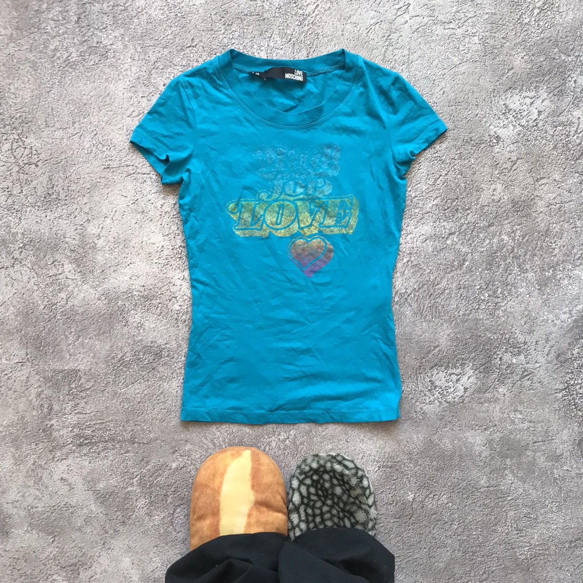 Vintage Vintage Love Moschino Sun Faded Graphic Tee Y2K Blokecore XS Size XS / US 0-2 / IT 36-38 - 1 Thumbnail