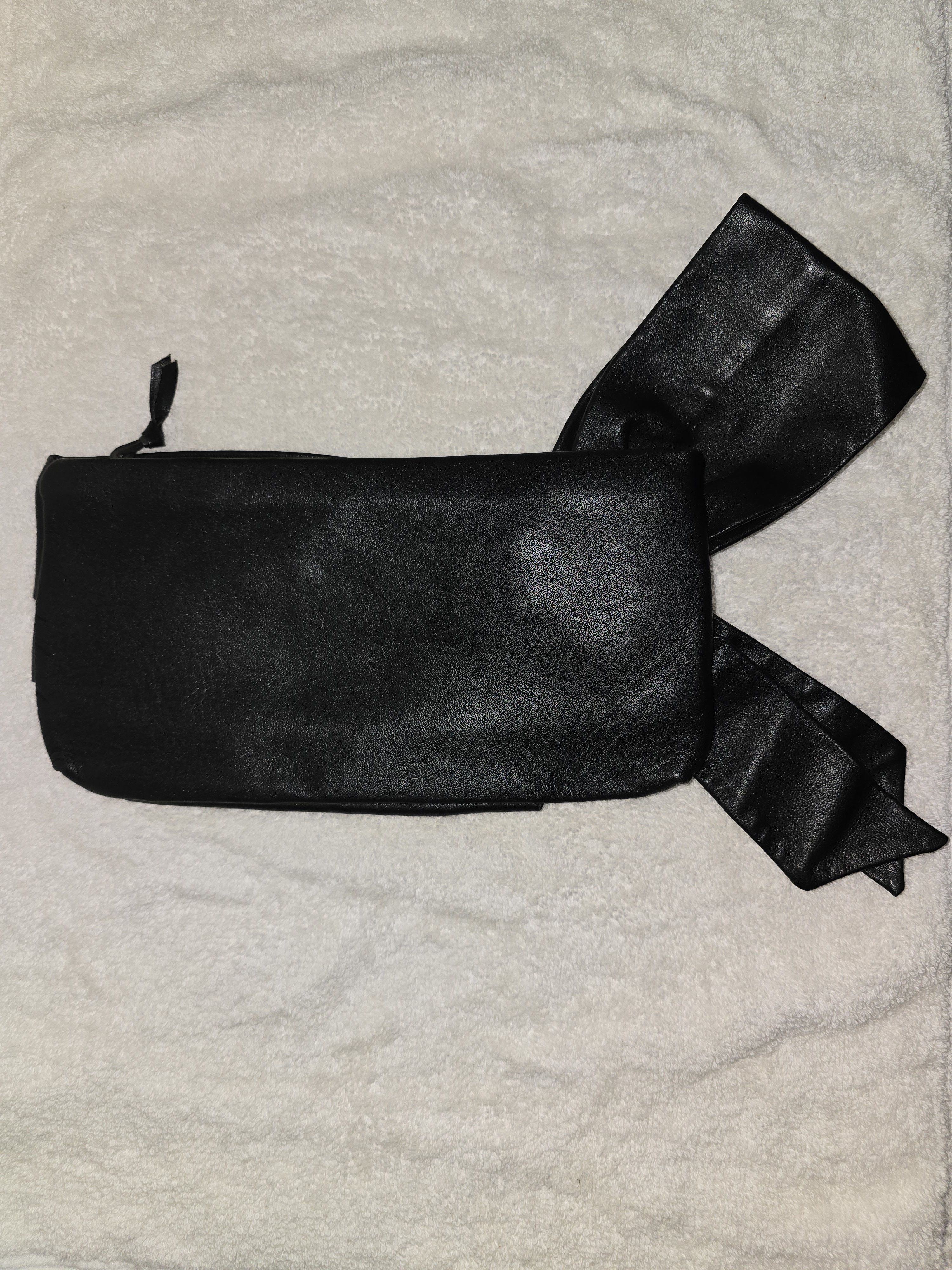 Valentino Valentino Leather Ribbon clutch bag Size ONE SIZE - 2 Thumbnail