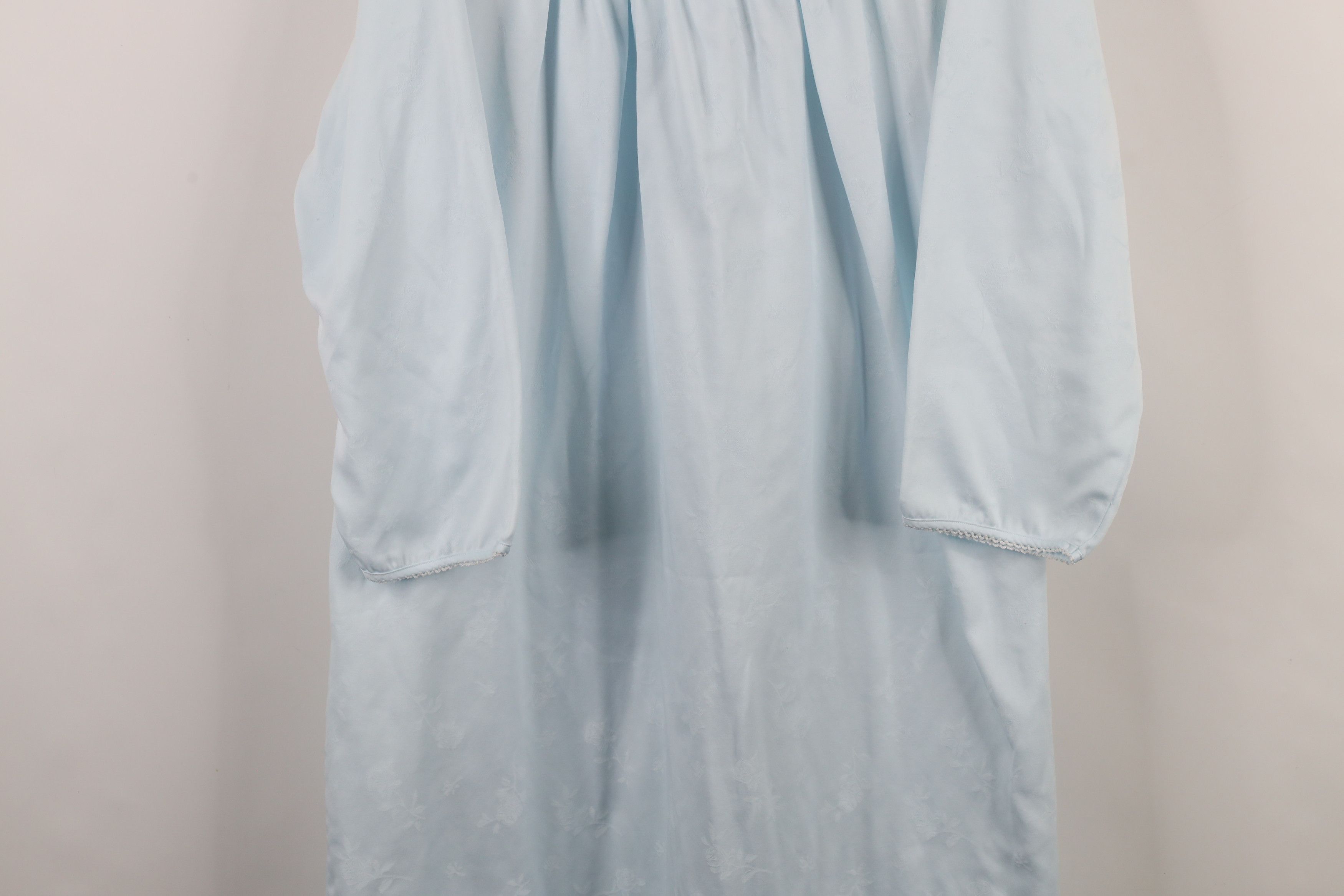 Vintage Vintage 90s Miss Elaine Lace Long Sleeve Sleep Night Gown Size M / US 6-8 / IT 42-44 - 3 Thumbnail