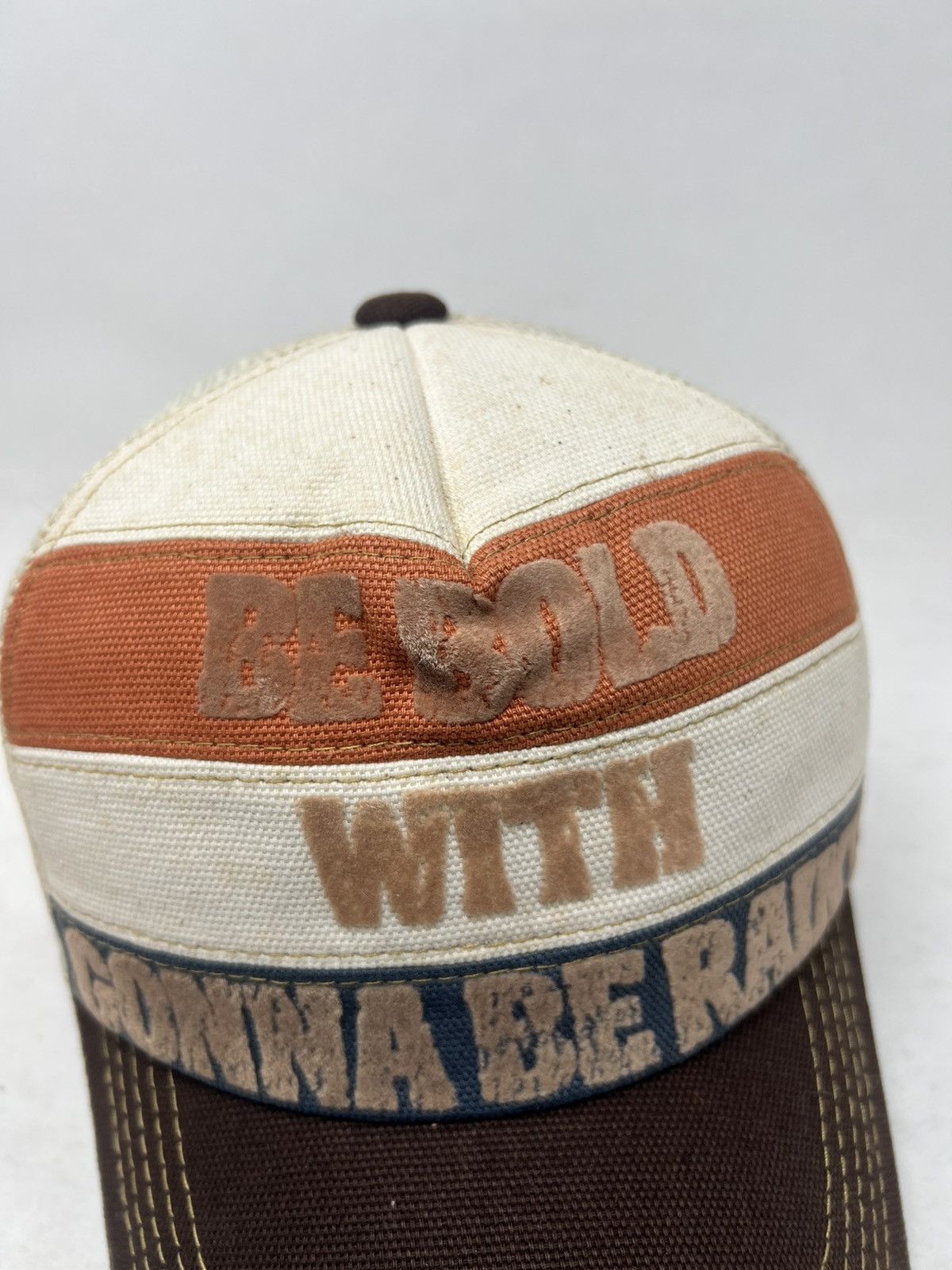 Japanese Brand 'Be Bold with Gonna Be Rainy' Trucker Hat Size ONE SIZE - 6 Thumbnail