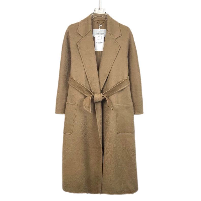 Max Mara Max Mara Brown cashmere lapel belted coat in ludmilla Size XS / US 0-2 / IT 36-38 - 1 Thumbnail
