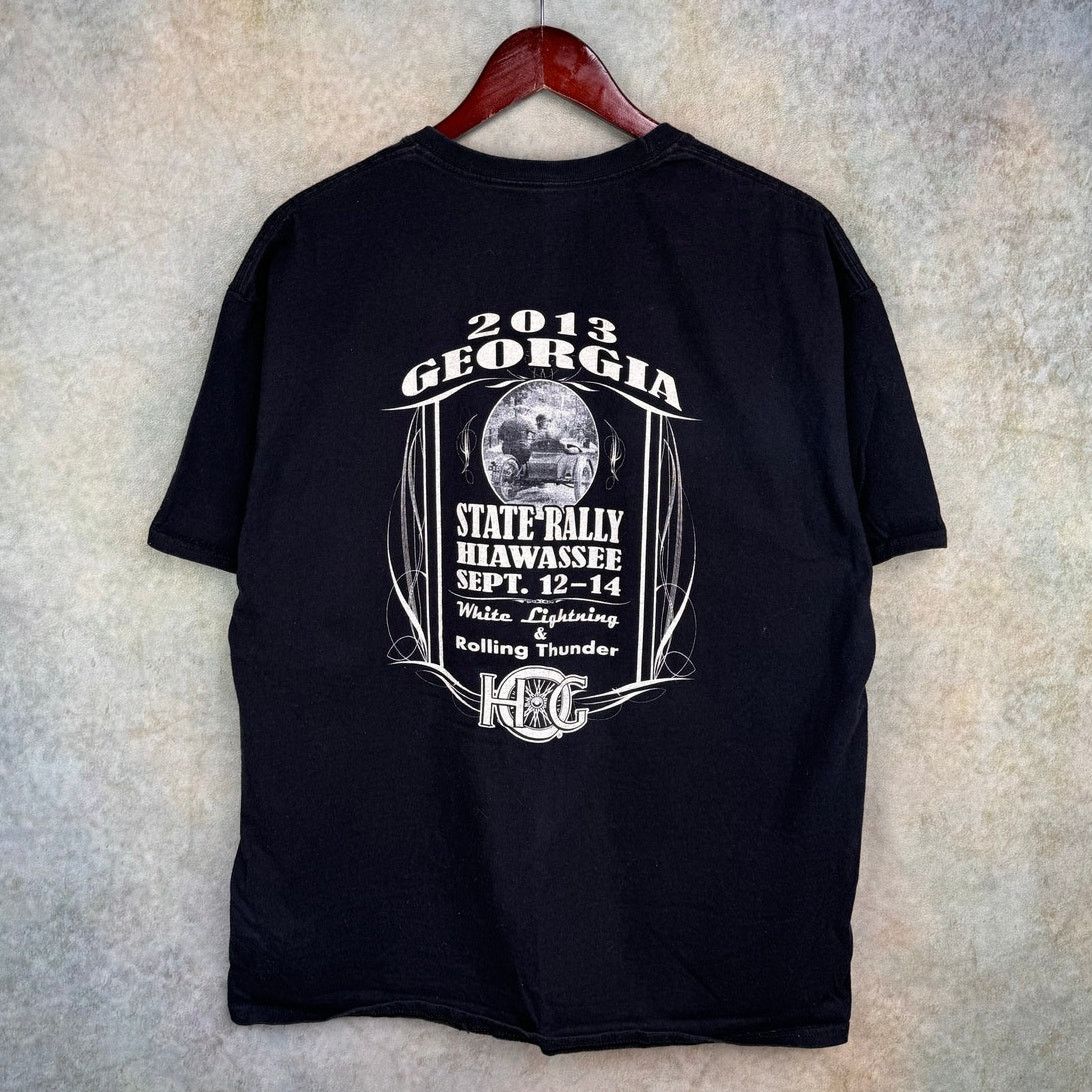 Harley Davidson Harley Davidson Bike Rally T Shirt XL Black GA Owners Group Size US XL / EU 56 / 4 - 1 Thumbnail