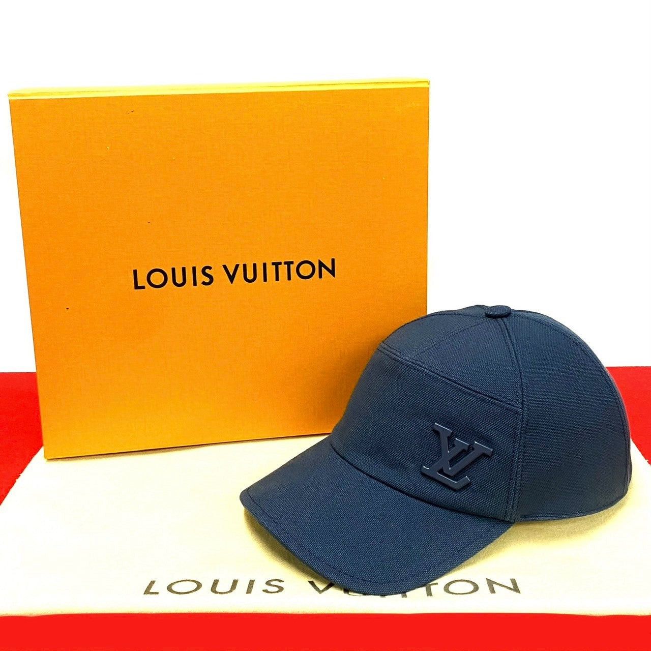 Louis Vuitton Louis Vuitton Hat Blue Cotton Size ONE SIZE - 1 Thumbnail