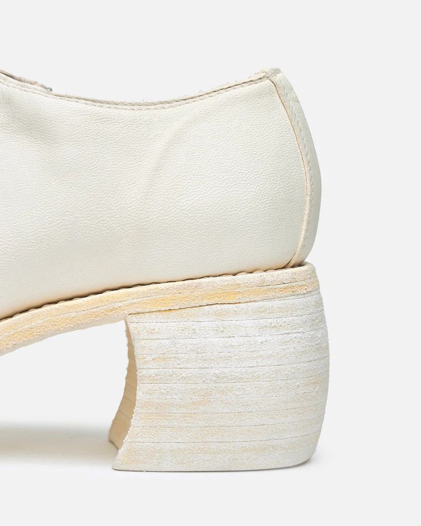 Guidi o1s1v1r1oon0825 Horse Leather Side Zip Low Heel in White Size US 9 / IT 39 - 6 Thumbnail