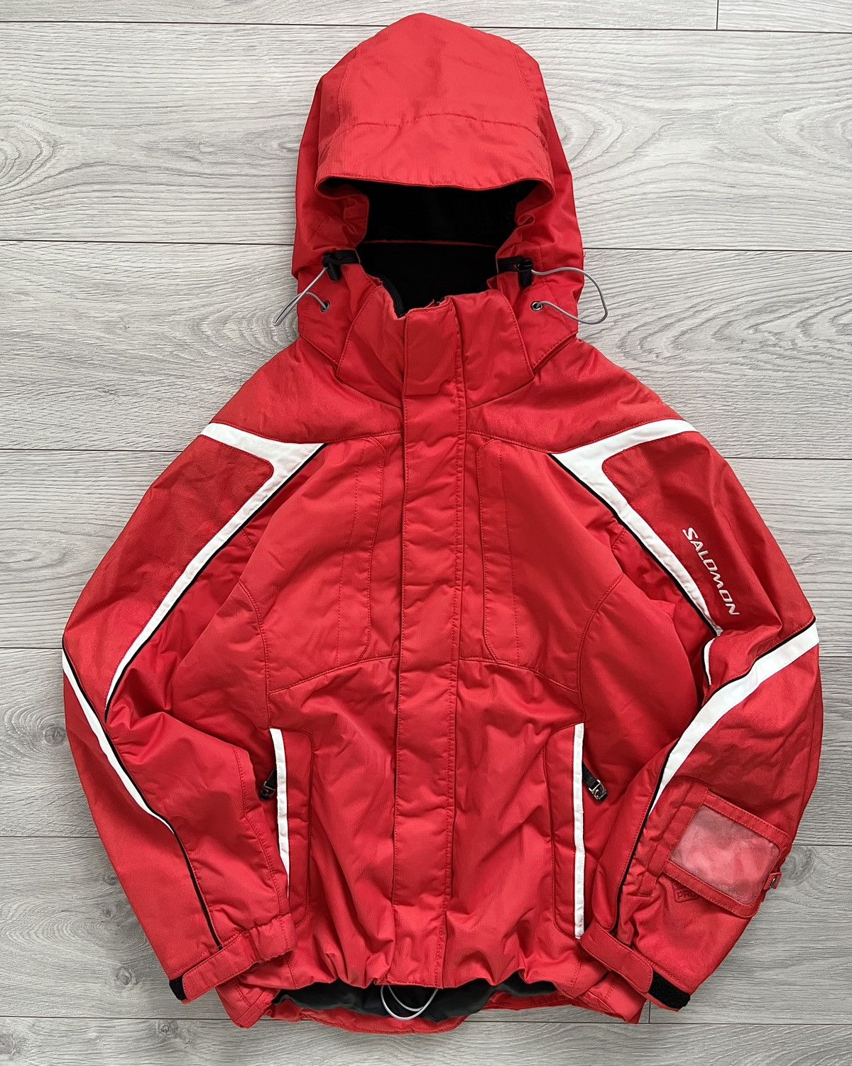 image of Salomon 00S Technical Panelled Ski Jacket in Red, Men's (Size Small)