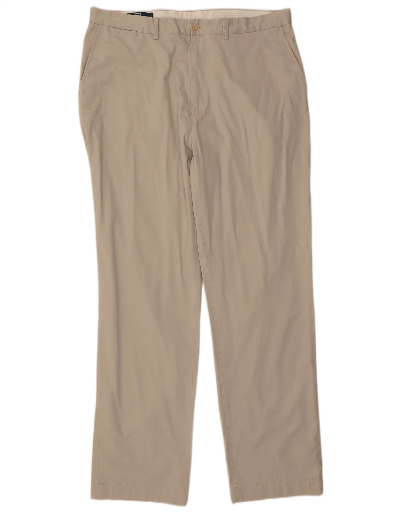 Polo Ralph Lauren Mens Straight Chino Trousers W38 L34 Beige Cotton Size US 38 / EU 54 - 1 Thumbnail