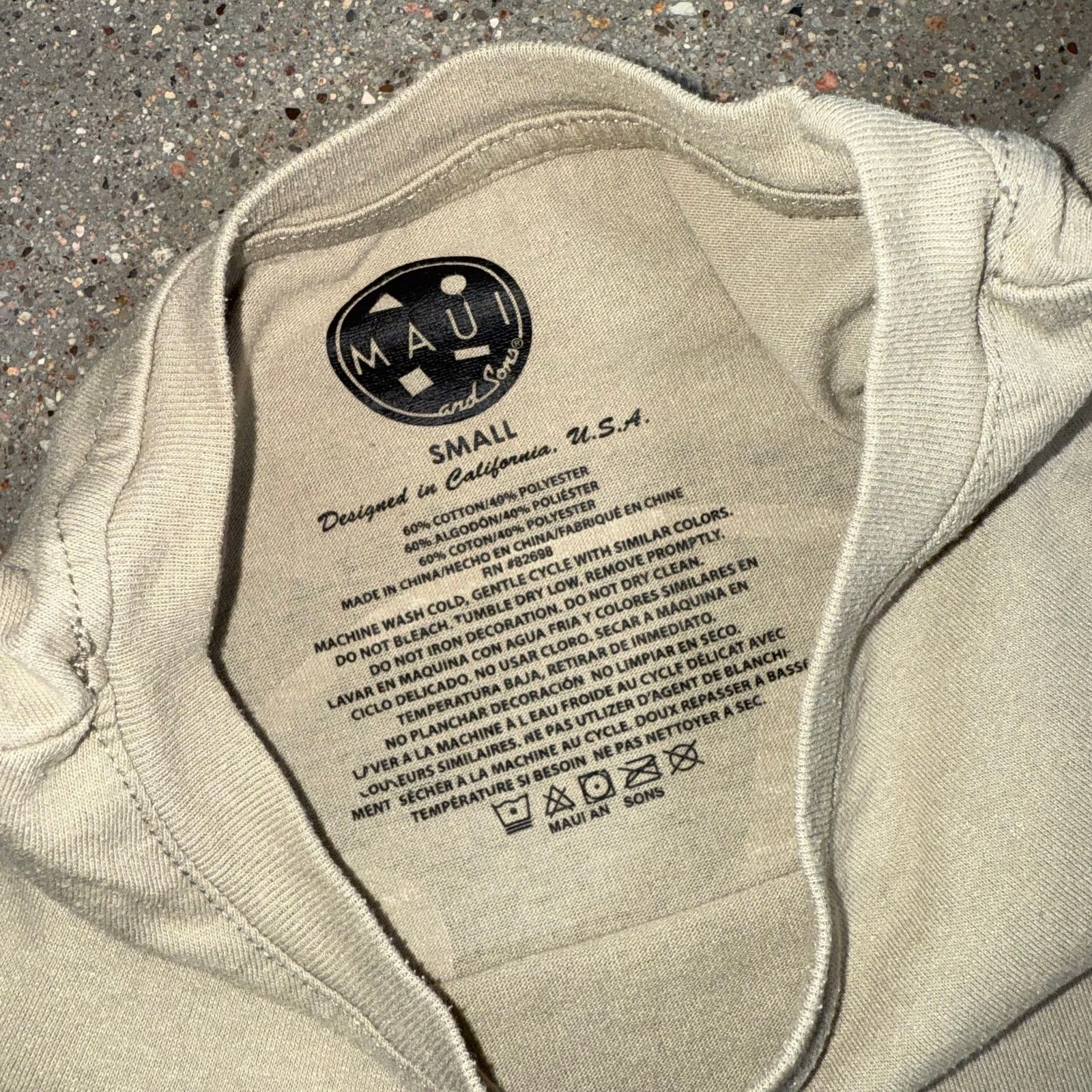Maui and Sons Maui & Sons T-Shirt S Beige Retro Surf Skate Logo 80s Vibe Size US S / EU 44-46 / 1 - 6 Thumbnail