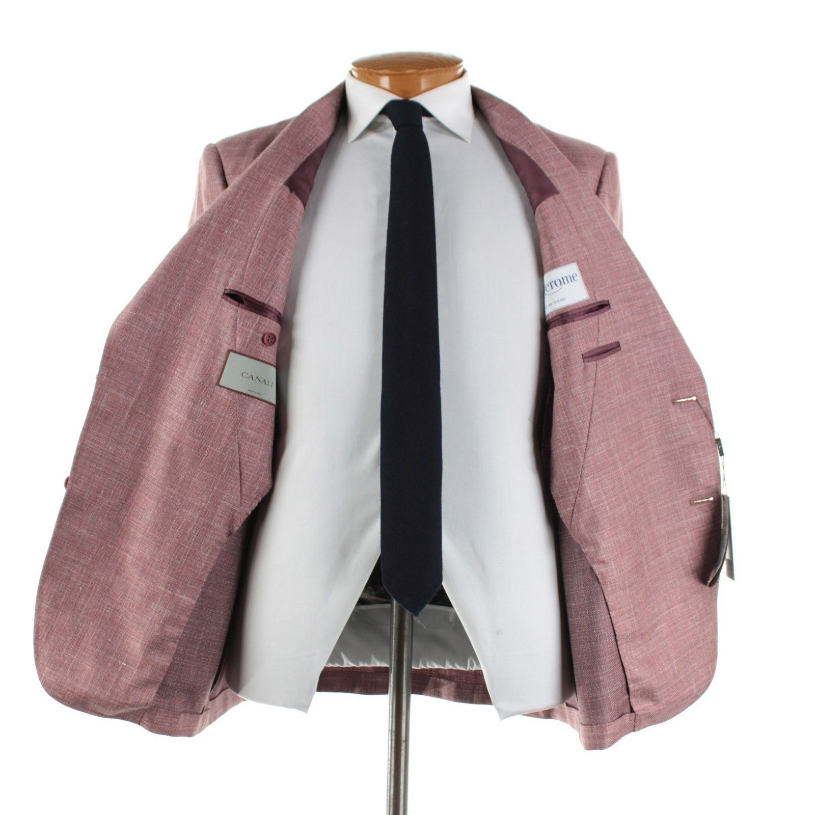 Canali Canali Sport Coat Size 44 Short US in Pink Size 44R - 6 Thumbnail