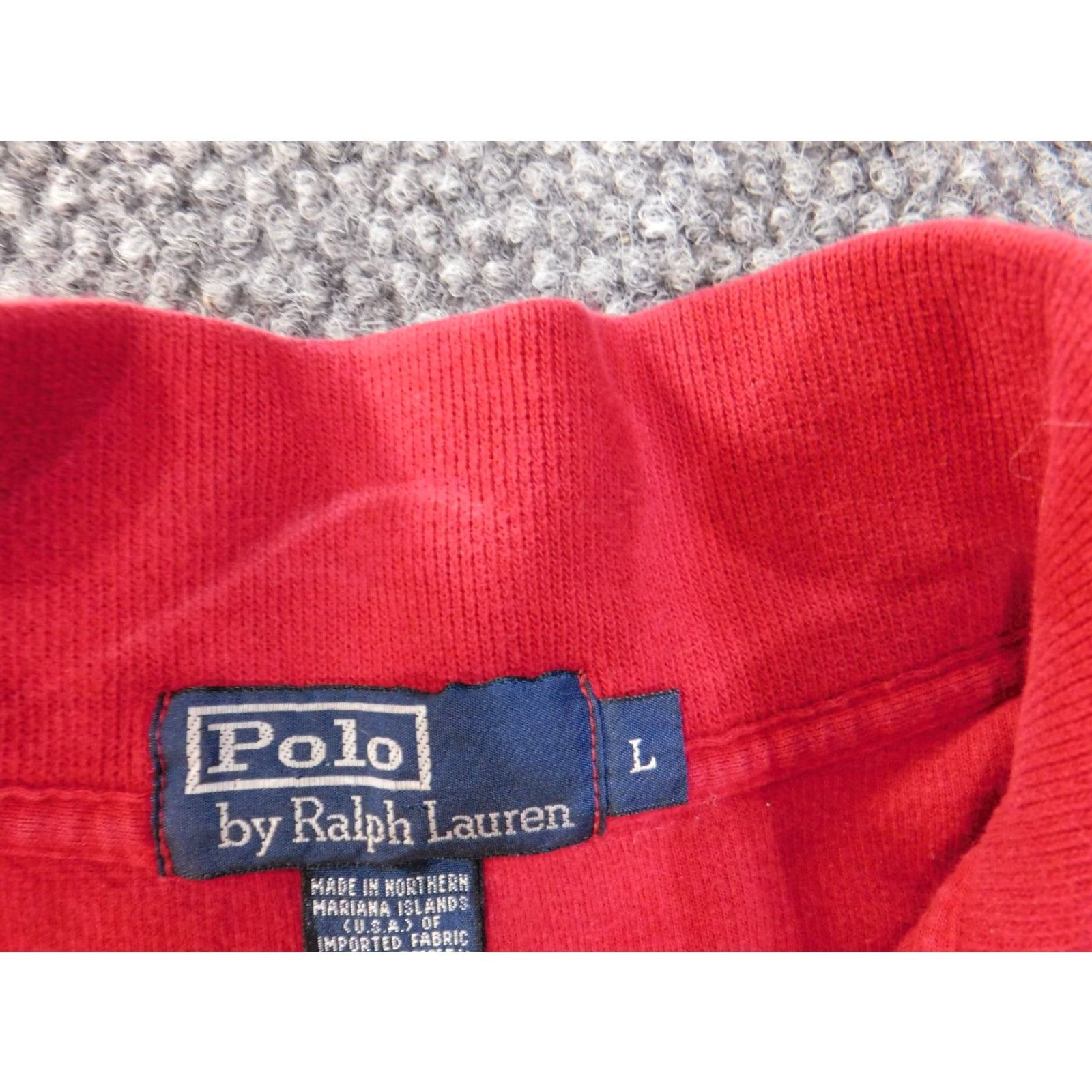 Polo Ralph Lauren Polo Ralph Lauren Sweater Pullover Mock Neck 1/4 Zip Red L Mens Vintage 90s Preppy Regular Knit Cotton chunky-knit Size US L / EU 52-54 / 3 - 5 Thumbnail