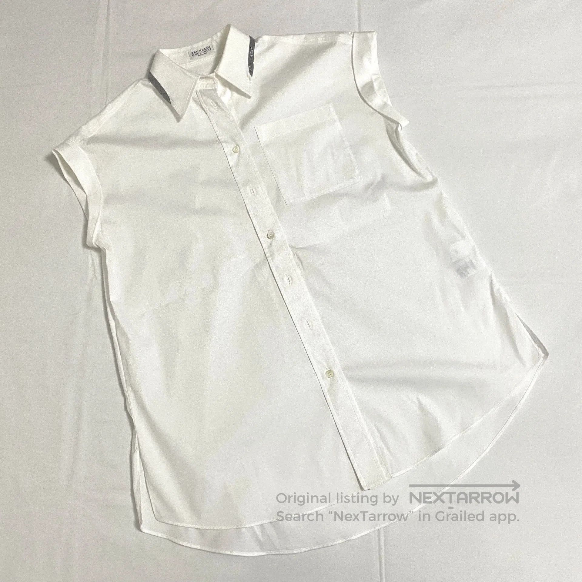 Brunello Cucinelli Brunello Cucinelli Sleeveless Blouse XXS. Size XXS / US 00 / IT 34 - 1 Thumbnail