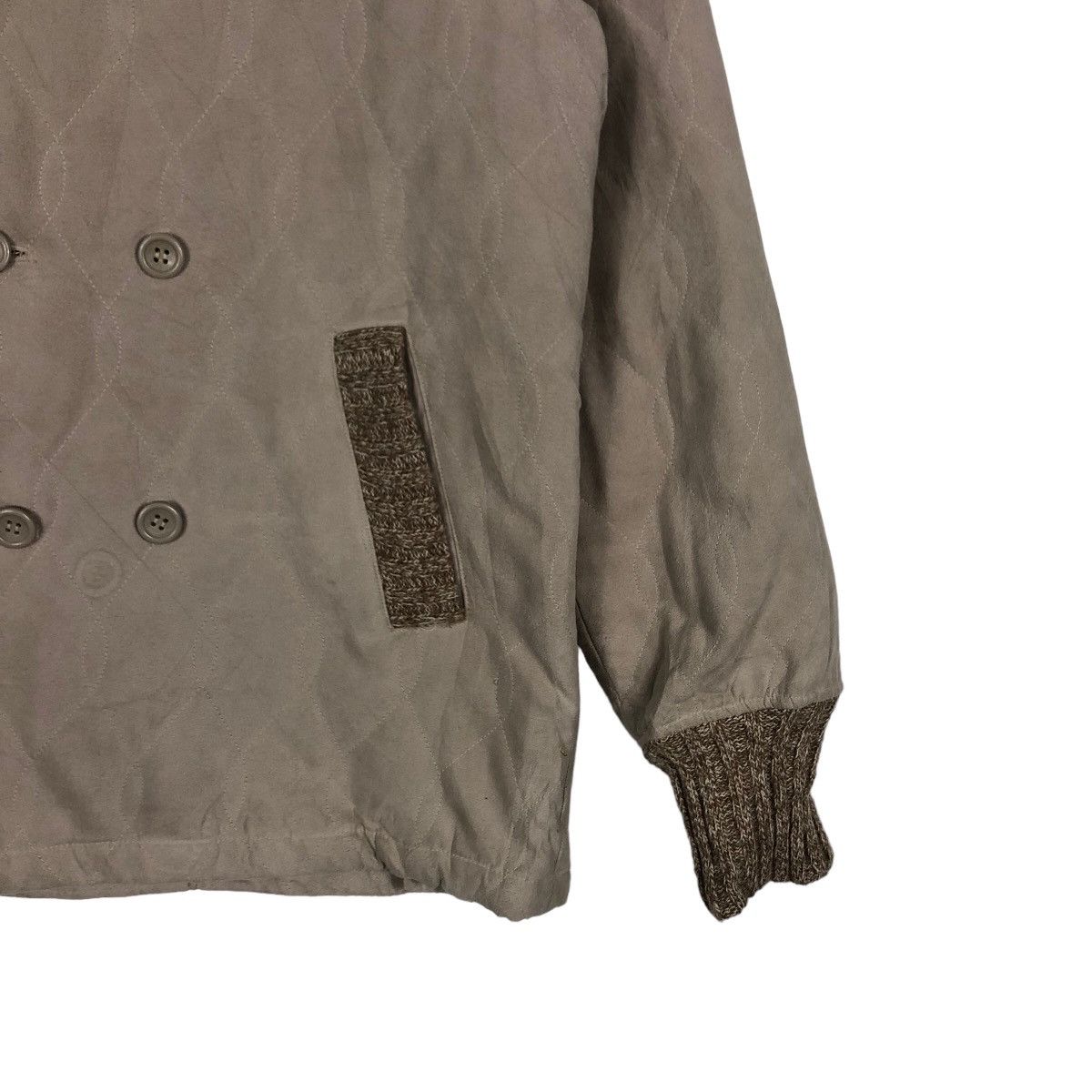 Japanese Brand 🔥Beaux-Arts Quilted Jacket Mink Fur Collar Size US L / EU 52-54 / 3 - 5 Thumbnail