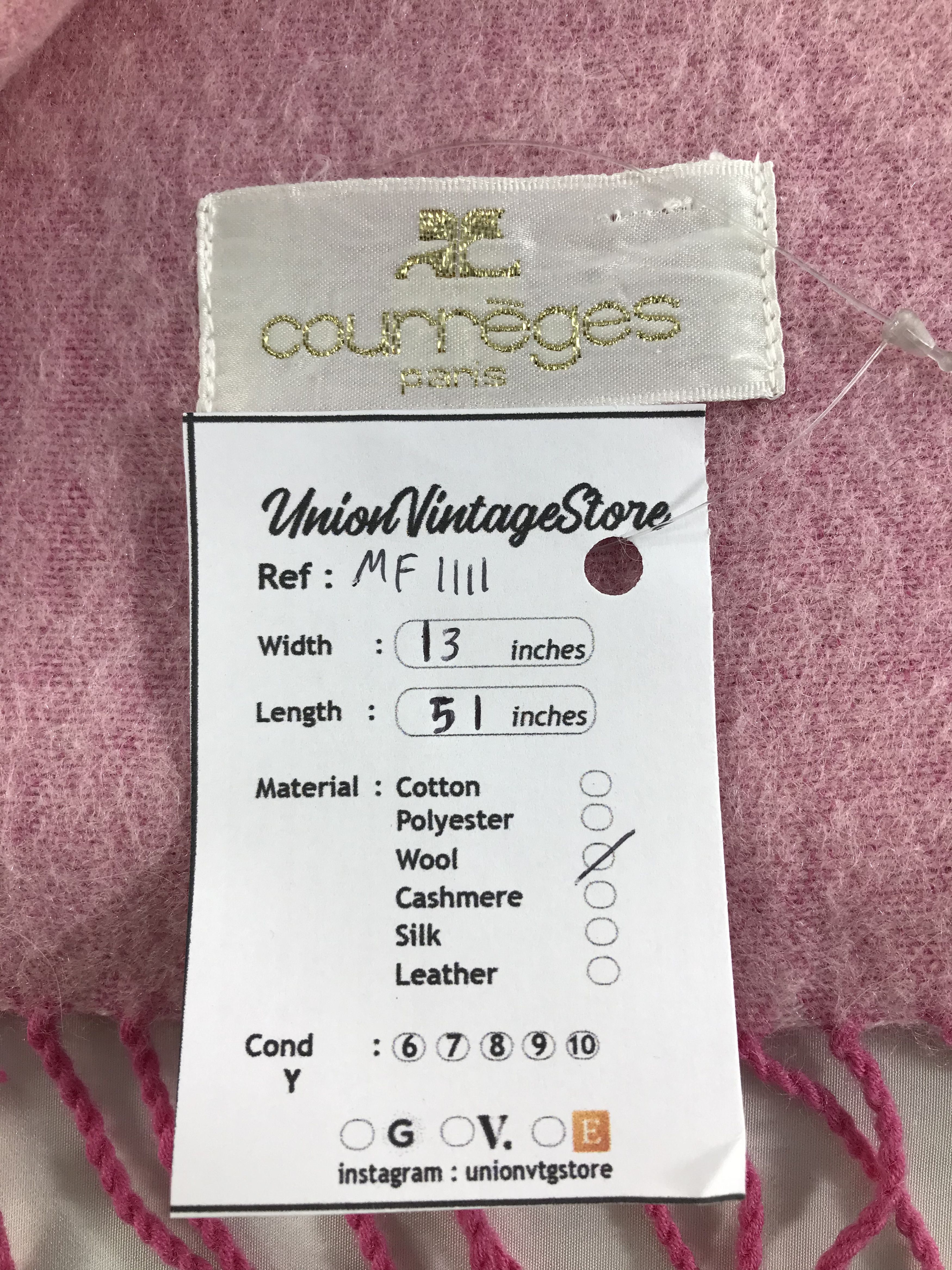 Courreges Vintage Courreges Scarf/Muffler/Neckwear MF1111 Size ONE SIZE - 5 Thumbnail