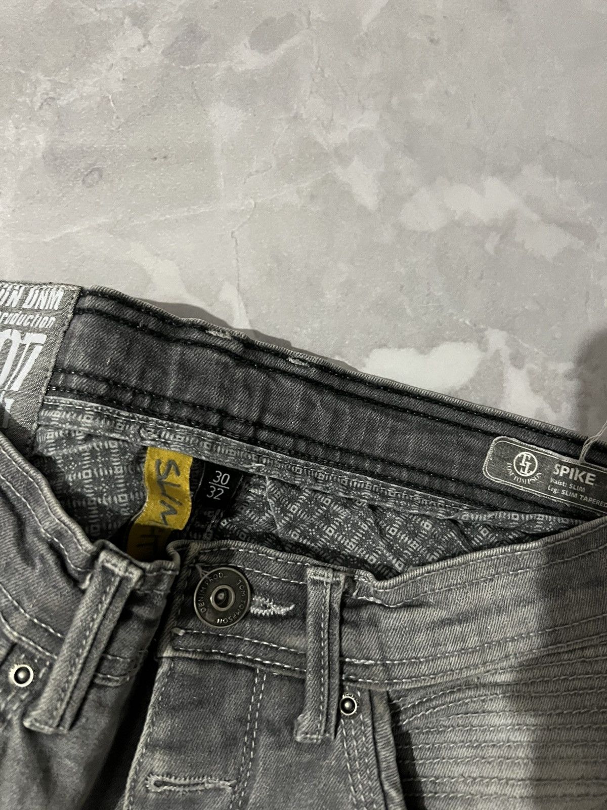 Japanese Brand Destroyed Slim Distressed Vibe / Japan Grunge Archive Y2K Size US 30 / EU 46 - 5 Thumbnail