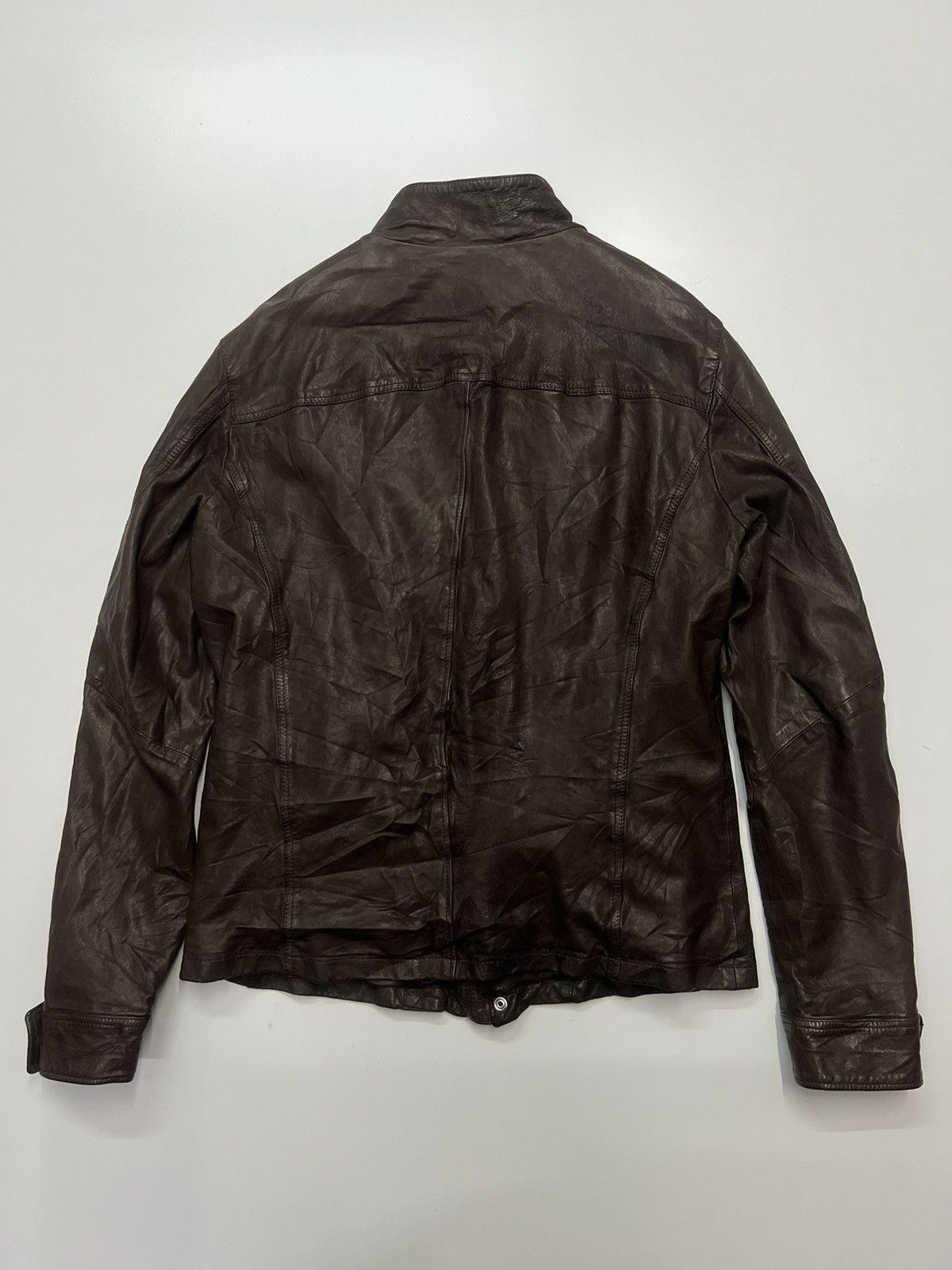 Other MUSHER ITALIA LEATHER JACKET MADE IN ITALY Size US XL / EU 56 / 4 - 5 Thumbnail